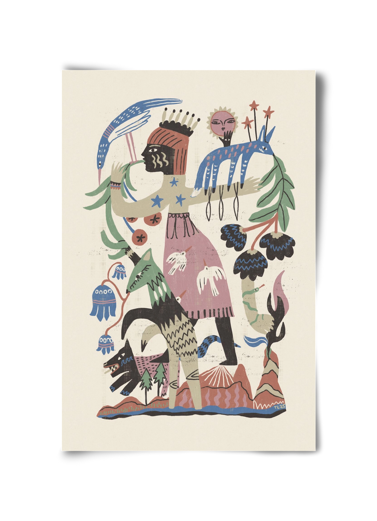 Madre Tierra, 30x45 cm, Keret nélkül