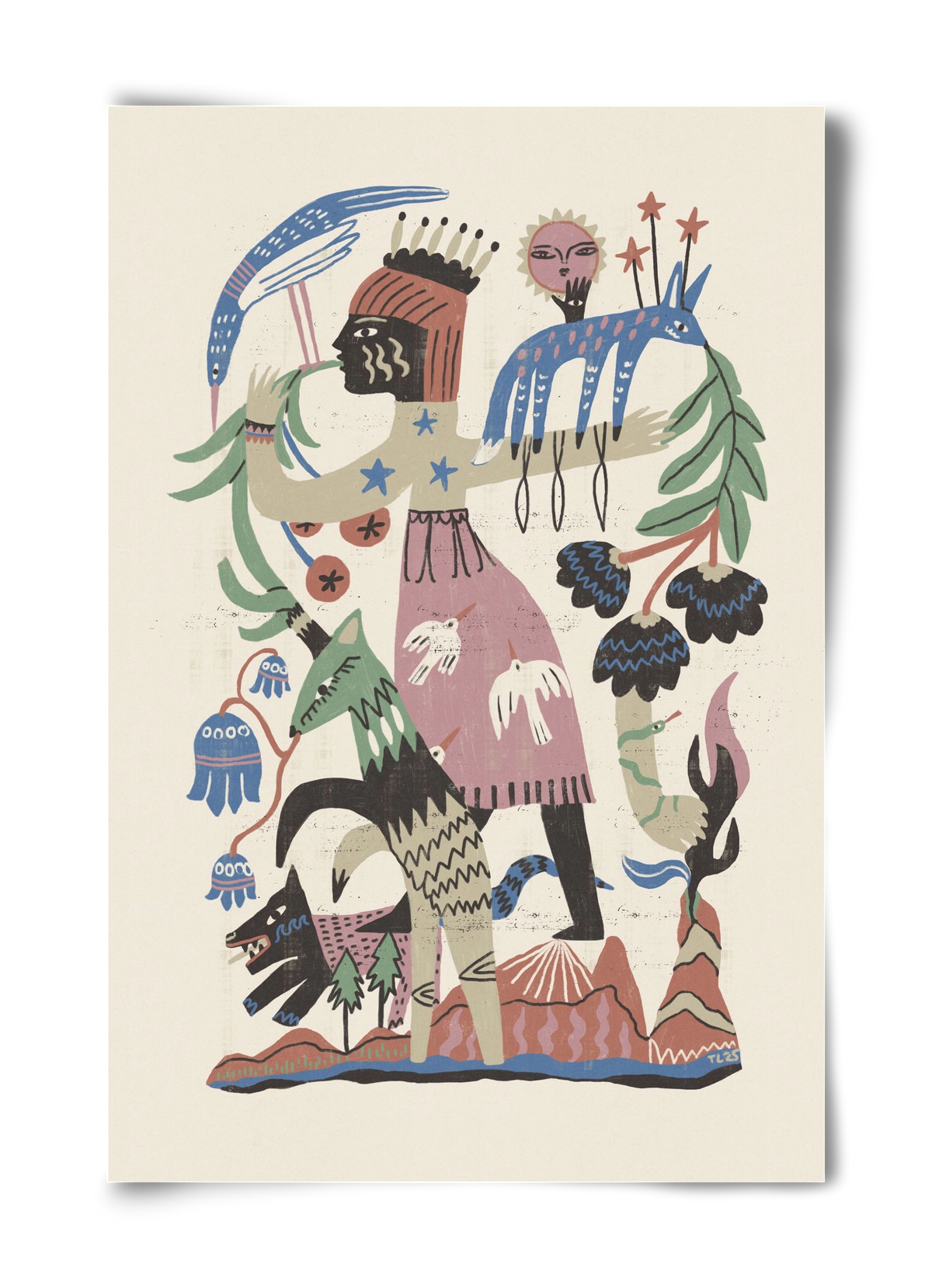 Madre Tierra, 40x60 cm, Keret nélkül