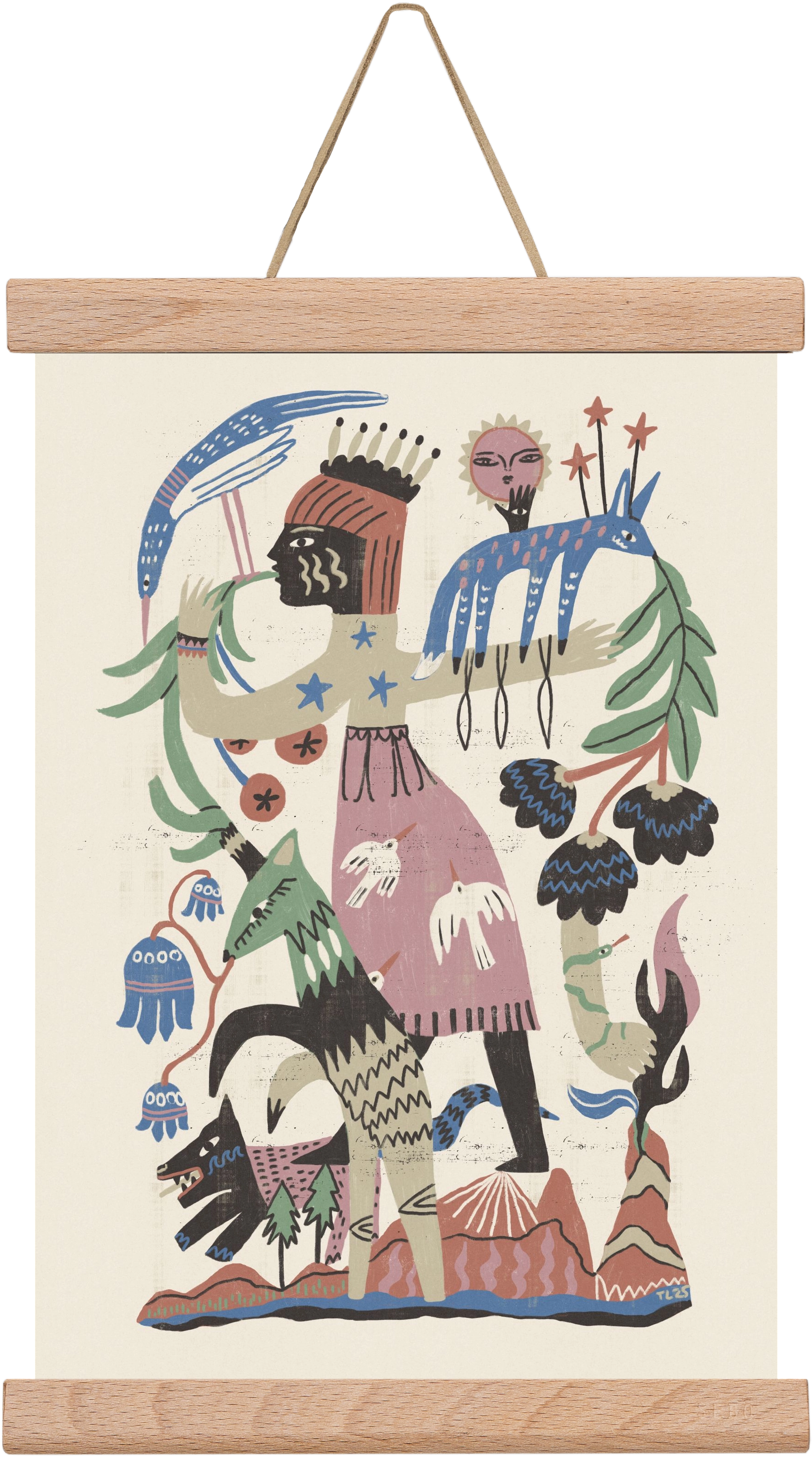 Madre Tierra, 20x30 cm (20x30 cm), Tölgy akasztó