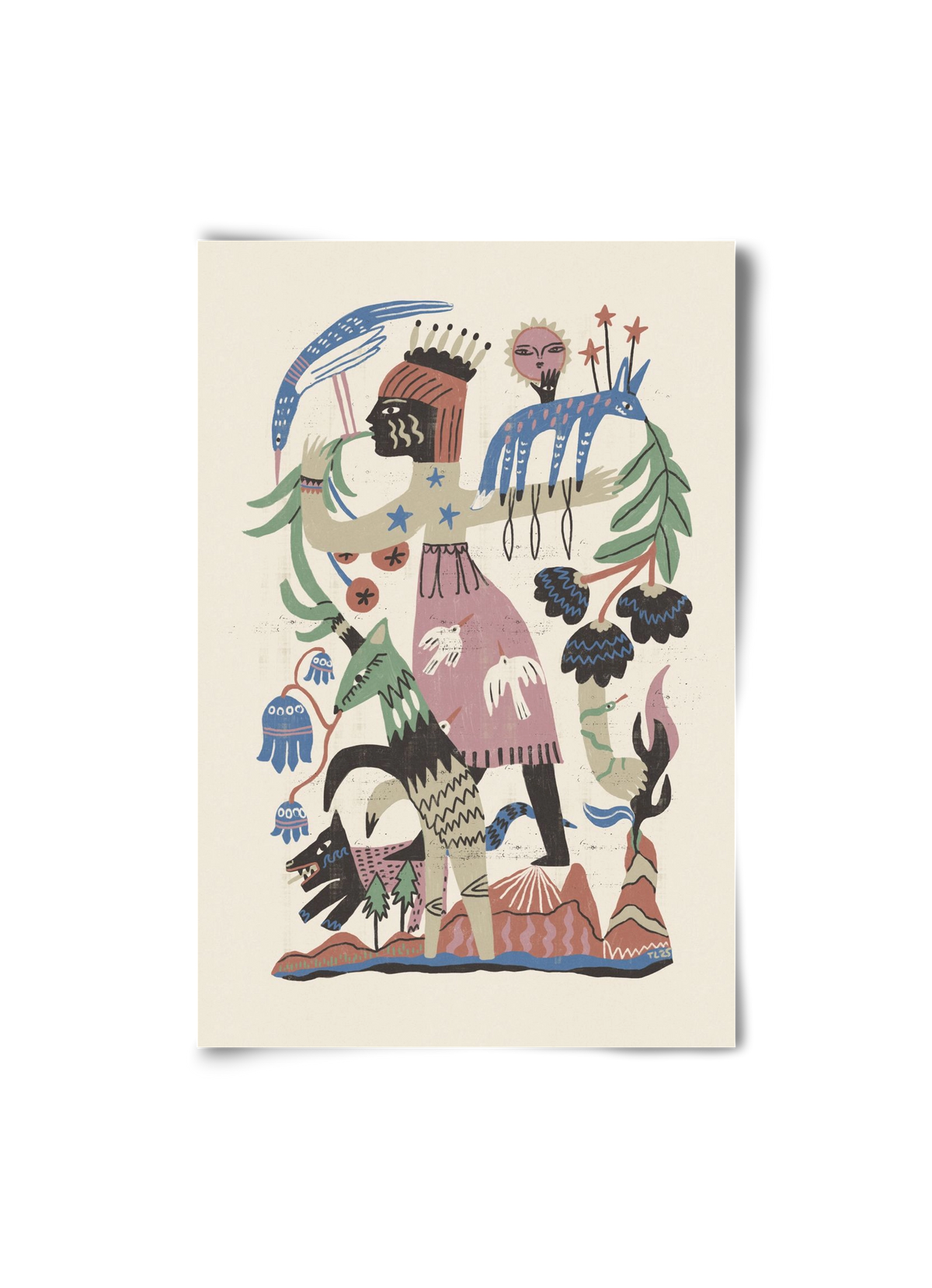 Madre Tierra, 20x30 cm, Keret nélkül