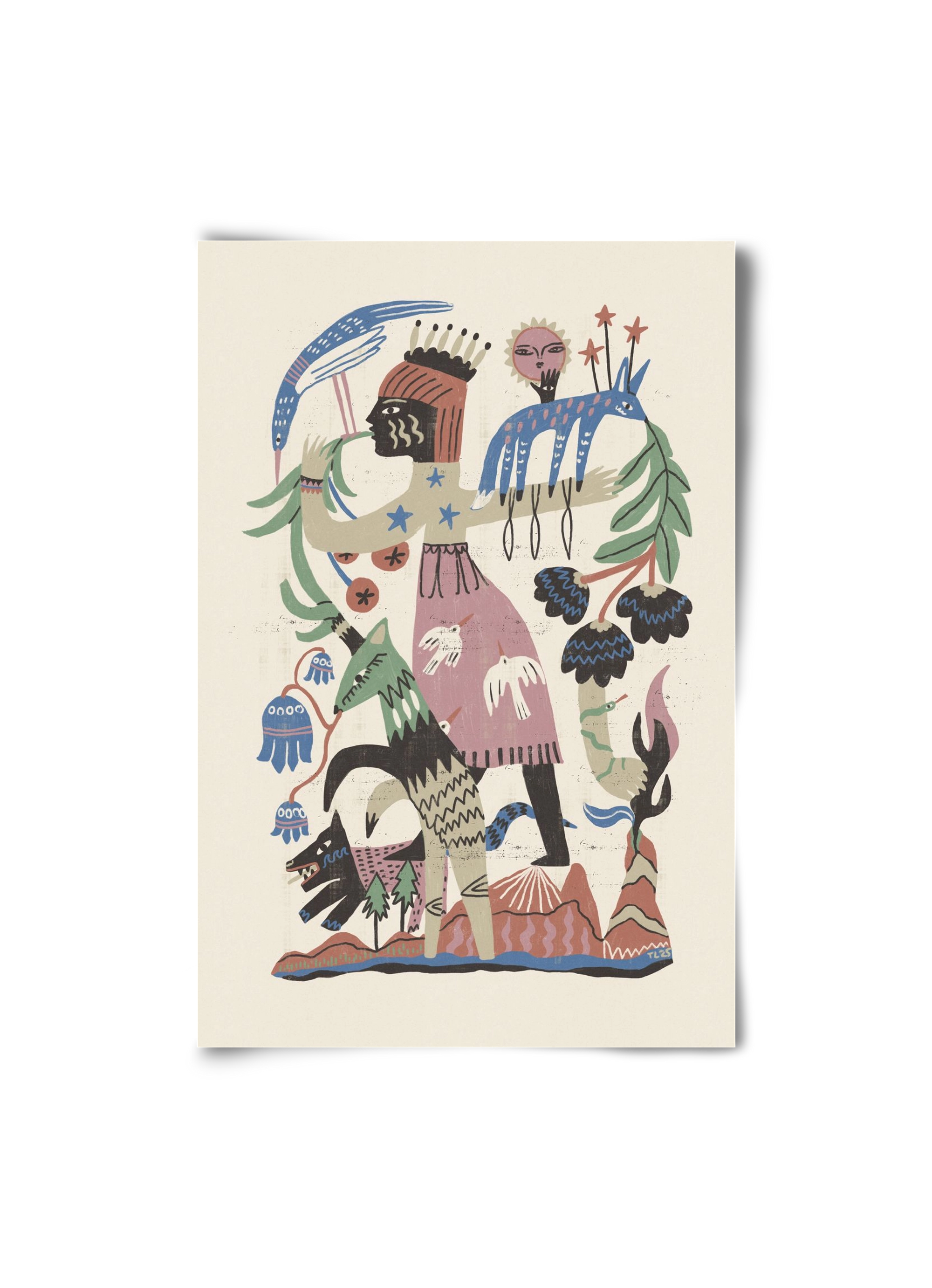 Madre Tierra, 20x30 cm, Keret nélkül