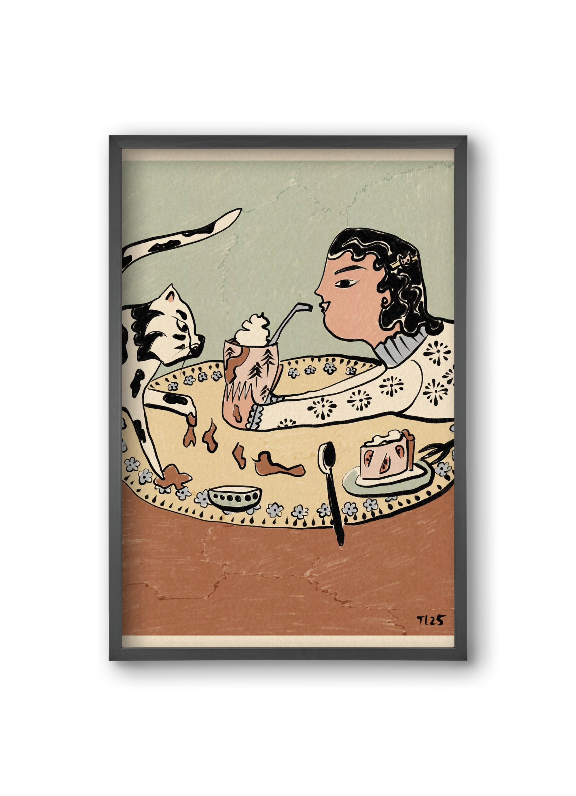 Cozy Cocoa, 20x30 cm (20x30 cm), Fekete keret