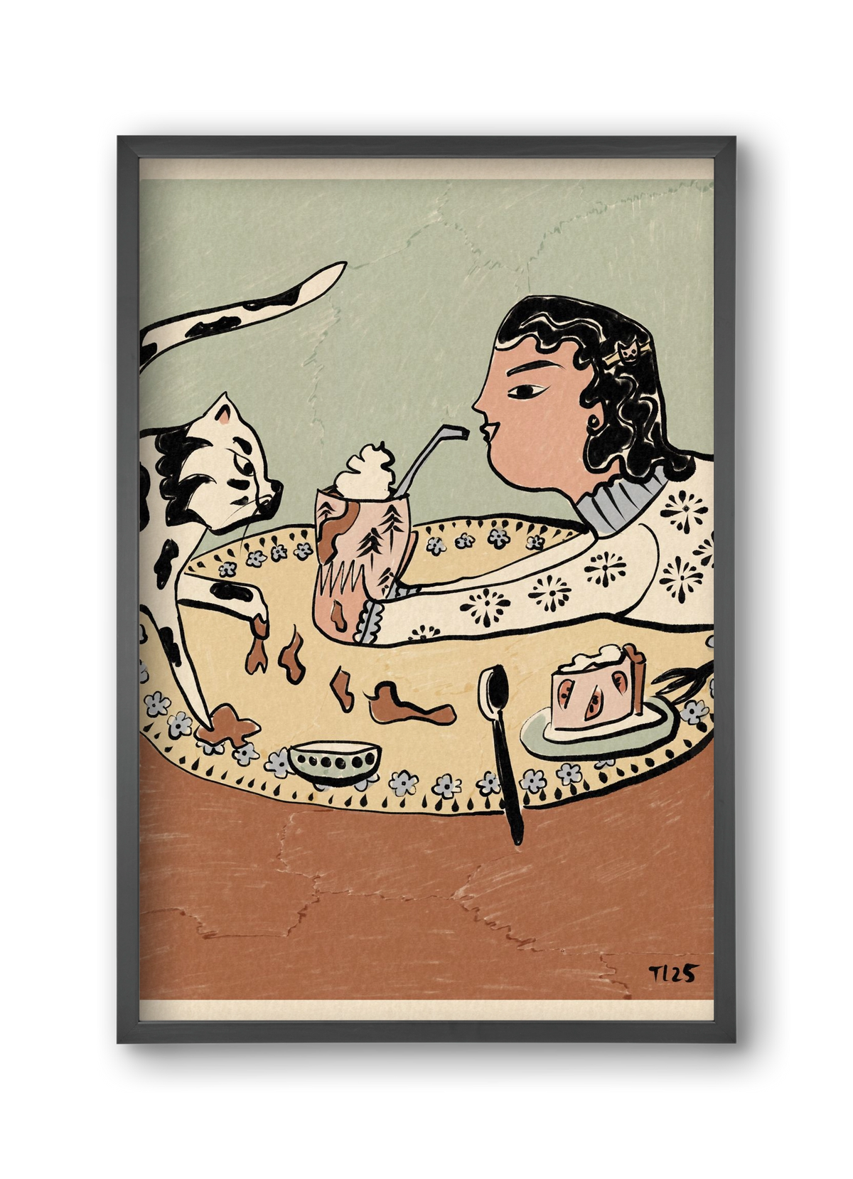 Cozy Cocoa, 30x45 cm (30x45 cm), Fekete keret