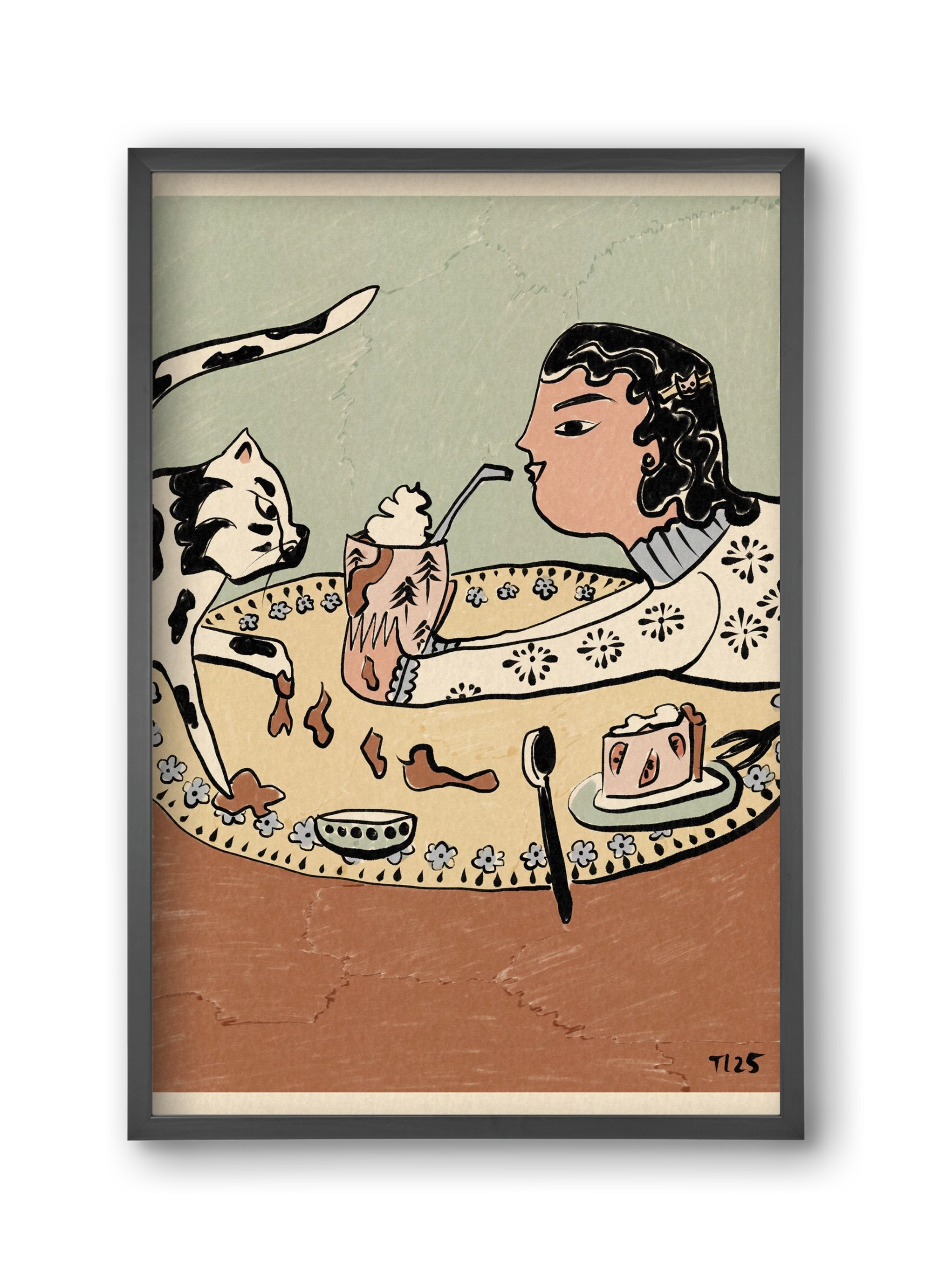 Cozy Cocoa, 30x45 cm (30x45 cm), Fekete keret