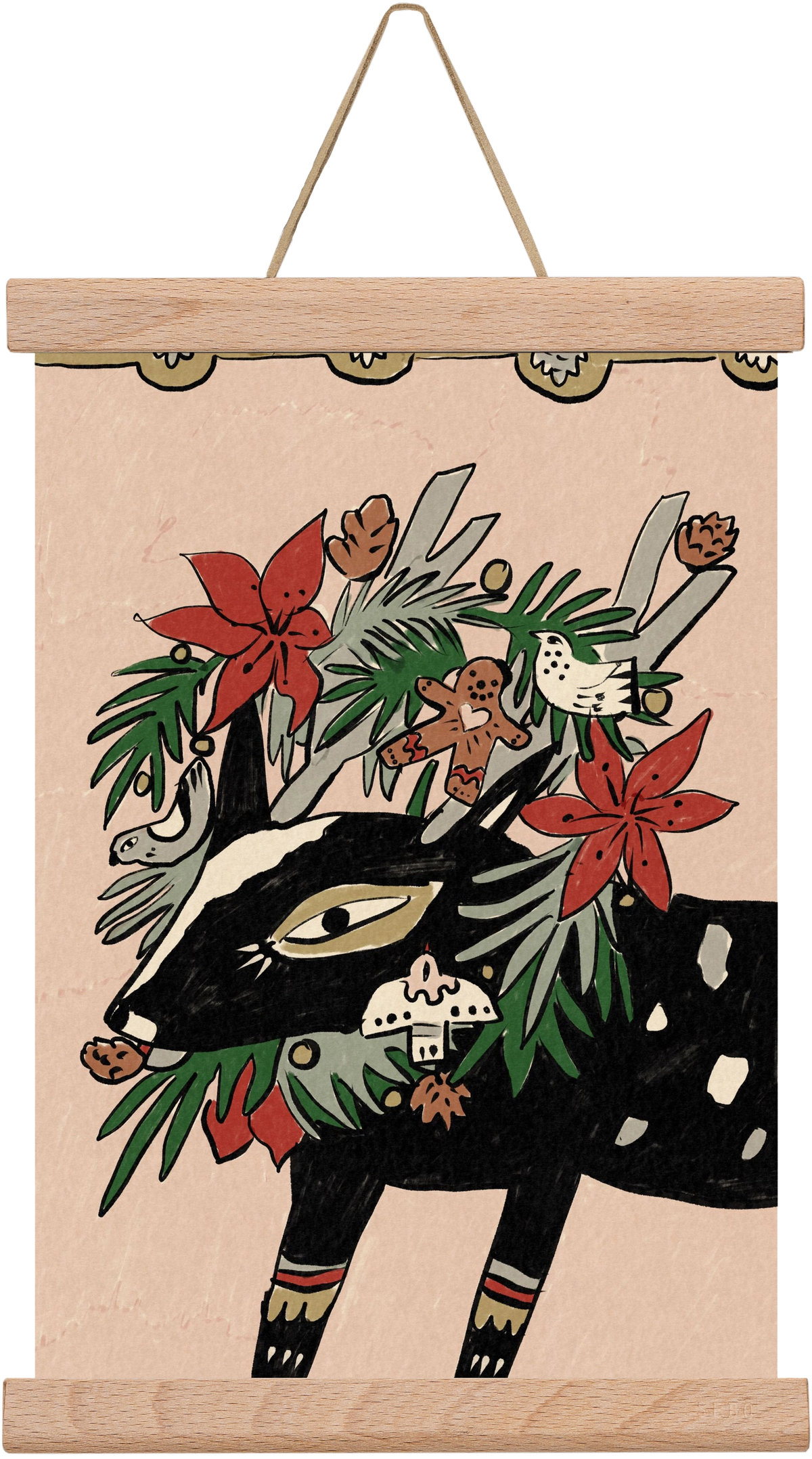 Jolly Wreath, 20x30 cm (20x30 cm), Tölgy akasztó