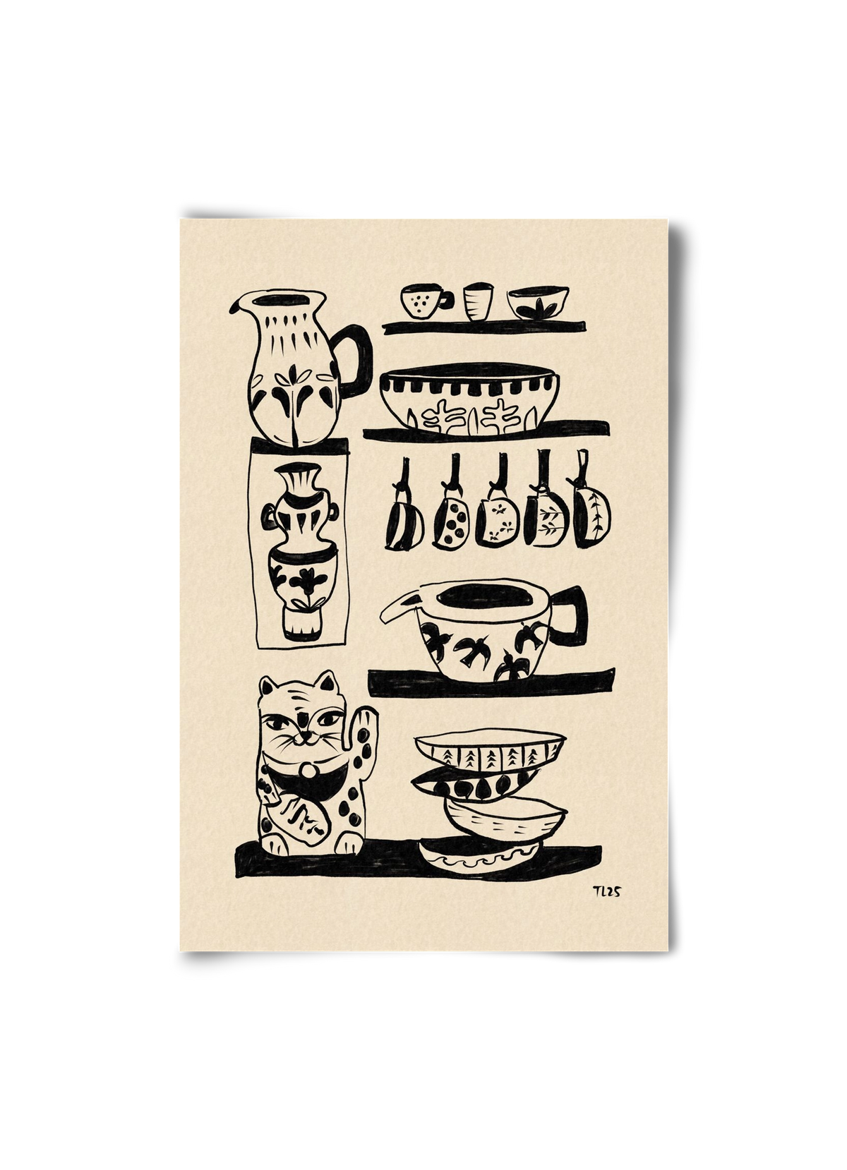 Pottery Luck, 20x30 cm, Keret nélkül