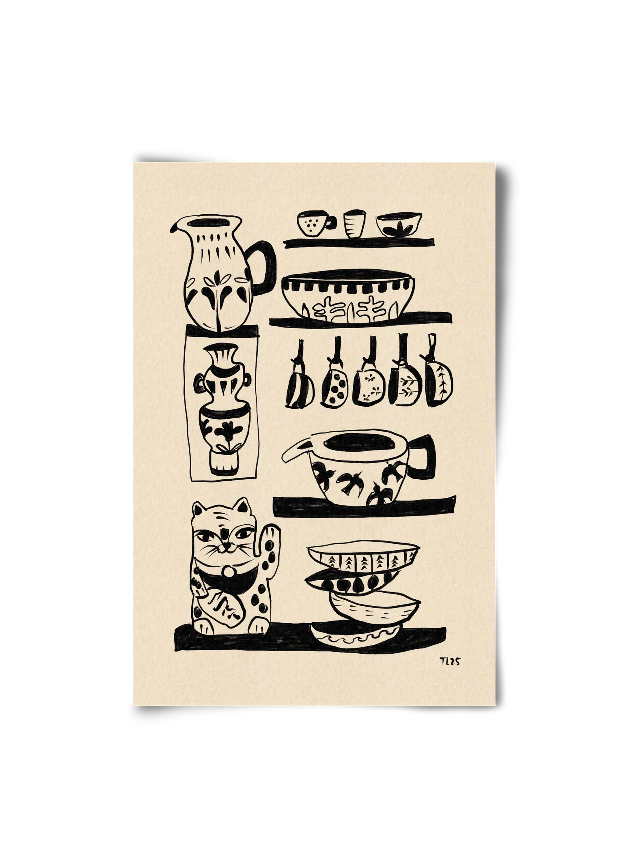 Pottery Luck, 20x30 cm, Keret nélkül