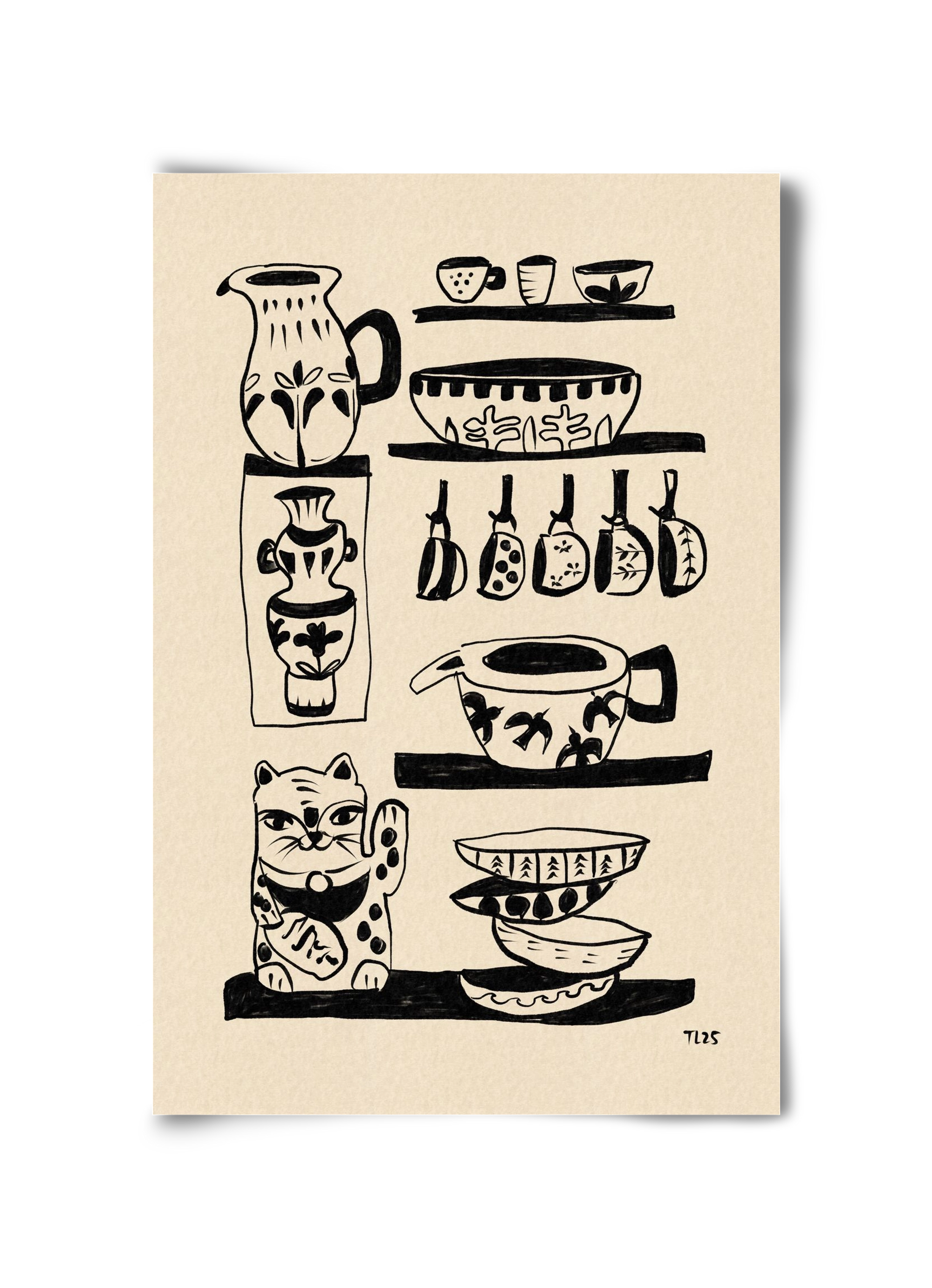 Pottery Luck, 30x45 cm, Keret nélkül