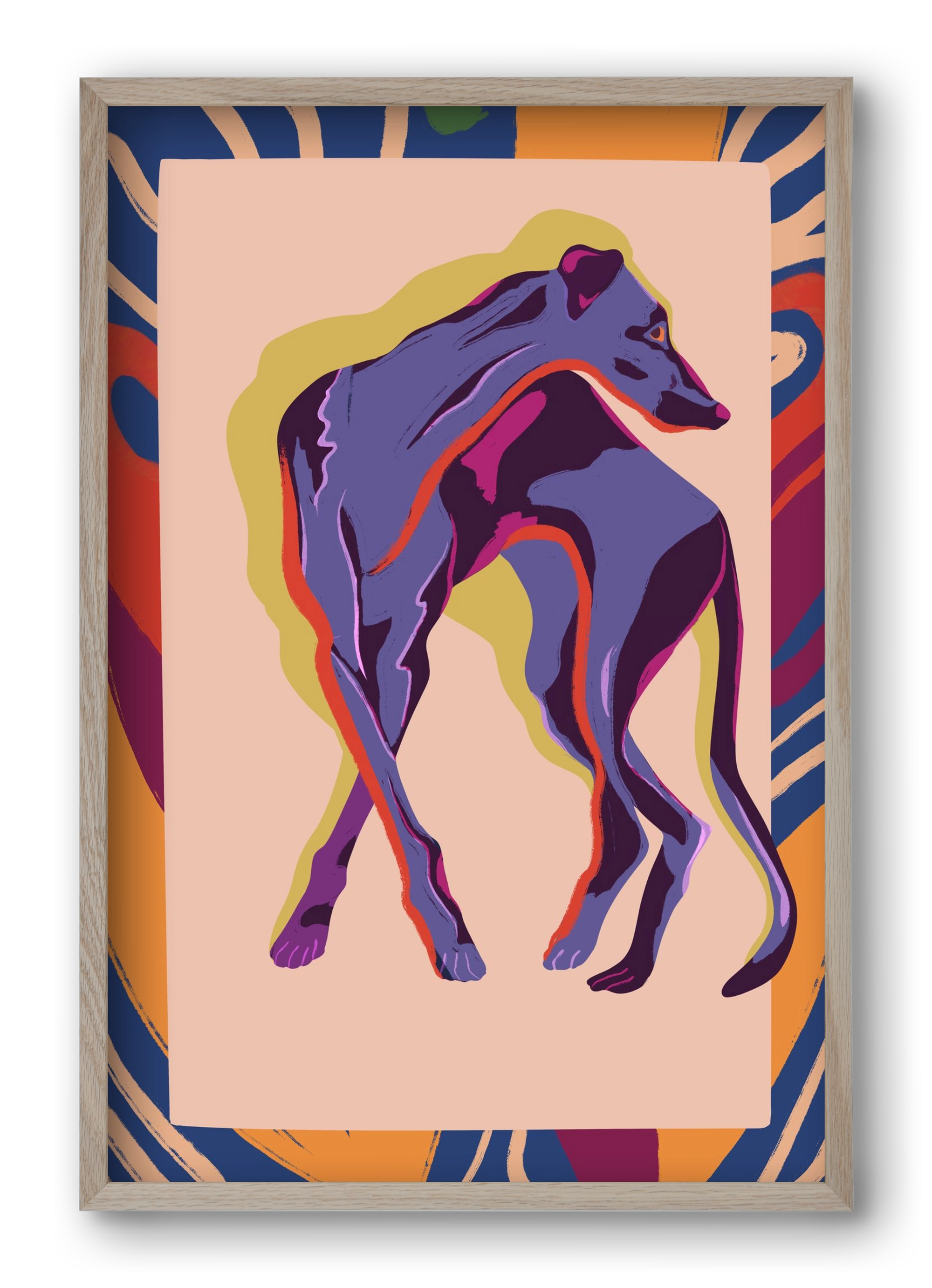 Goody, 40x60 cm (40x60 cm), Tölgy keret