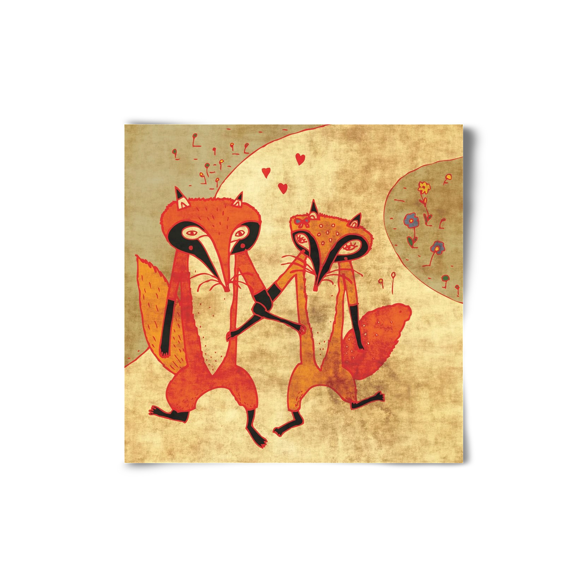 Rókamóka 1., 20x20 cm, Keret nélkül