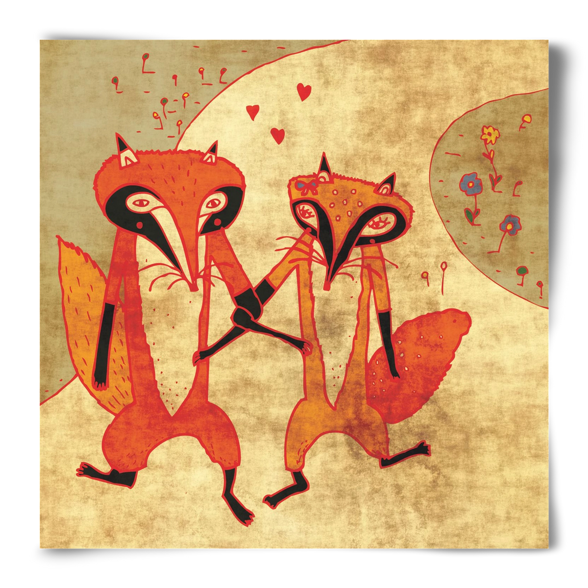 Rókamóka 1., 50x50 cm, Keret nélkül