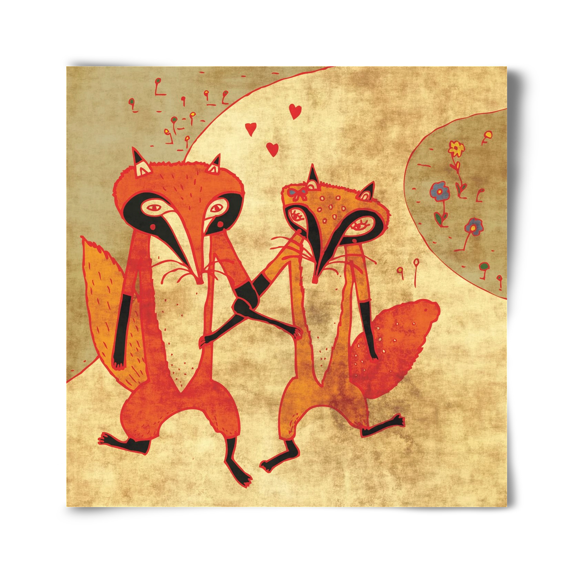 Rókamóka 1., 40x40 cm, Keret nélkül