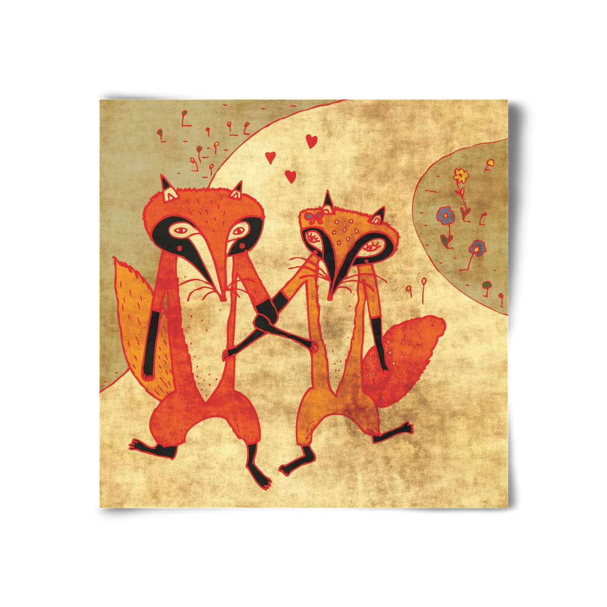 Rókamóka 1., 30x30 cm, Keret nélkül