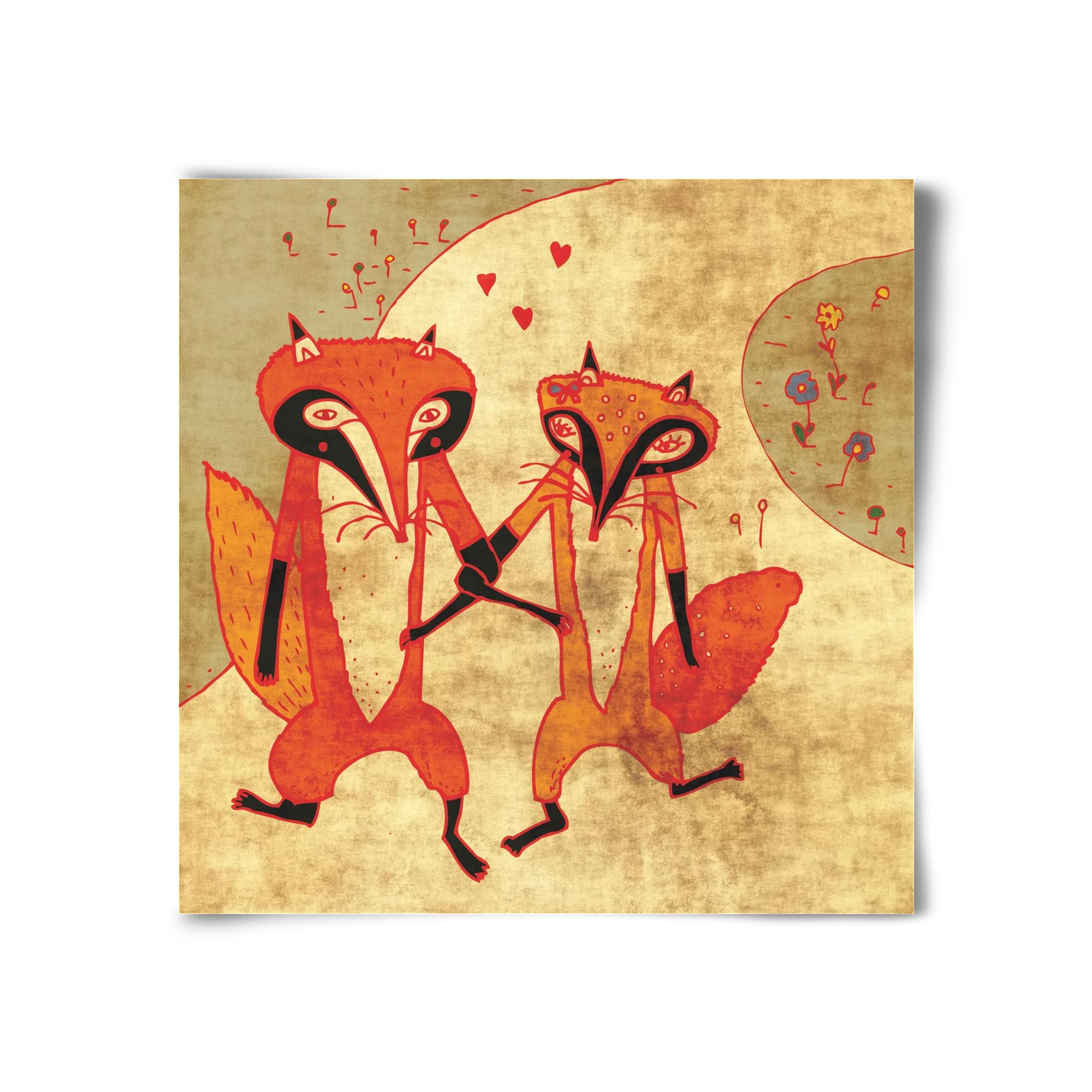 Rókamóka 1., 30x30 cm, Keret nélkül