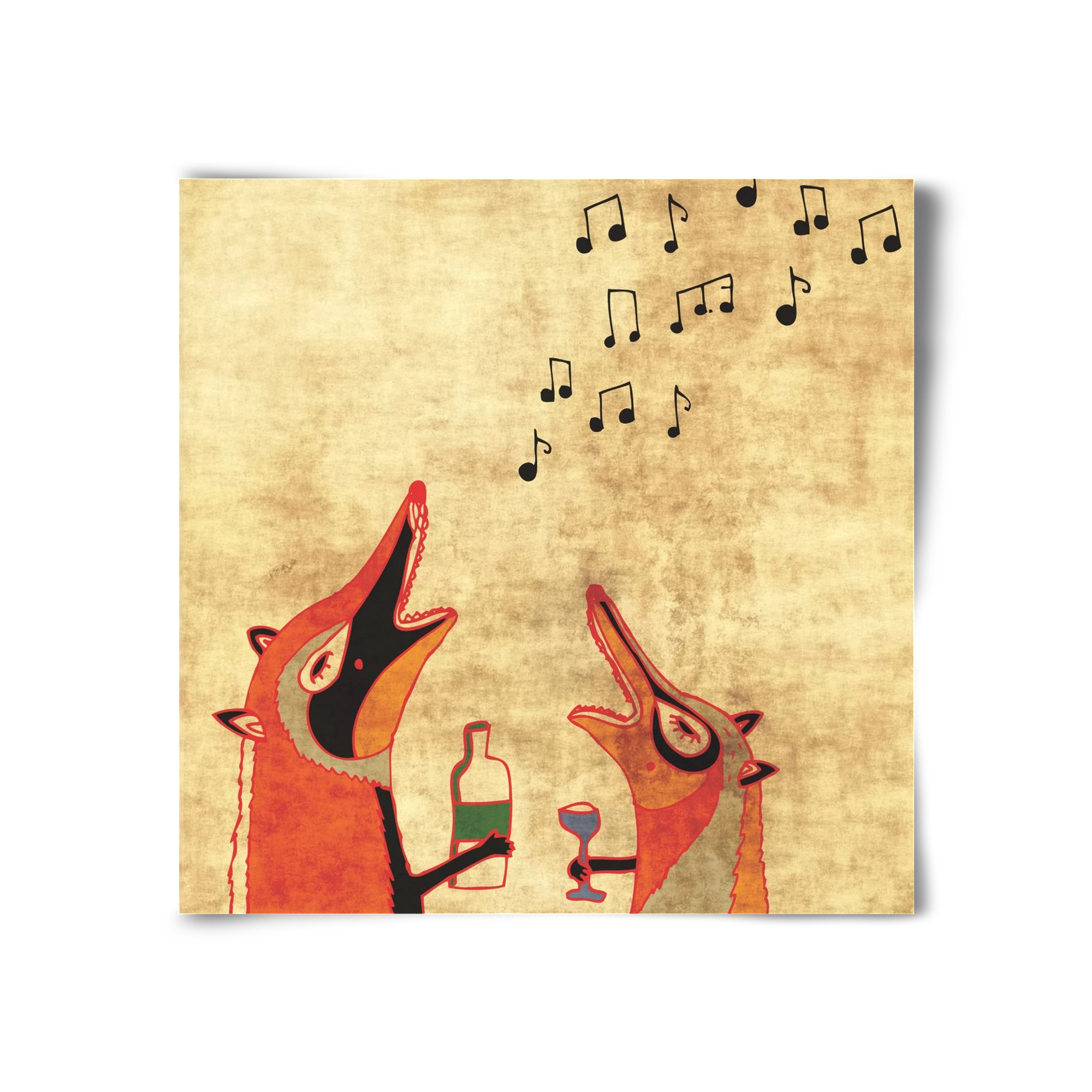 Rókamóka 2., 30x30 cm, Keret nélkül