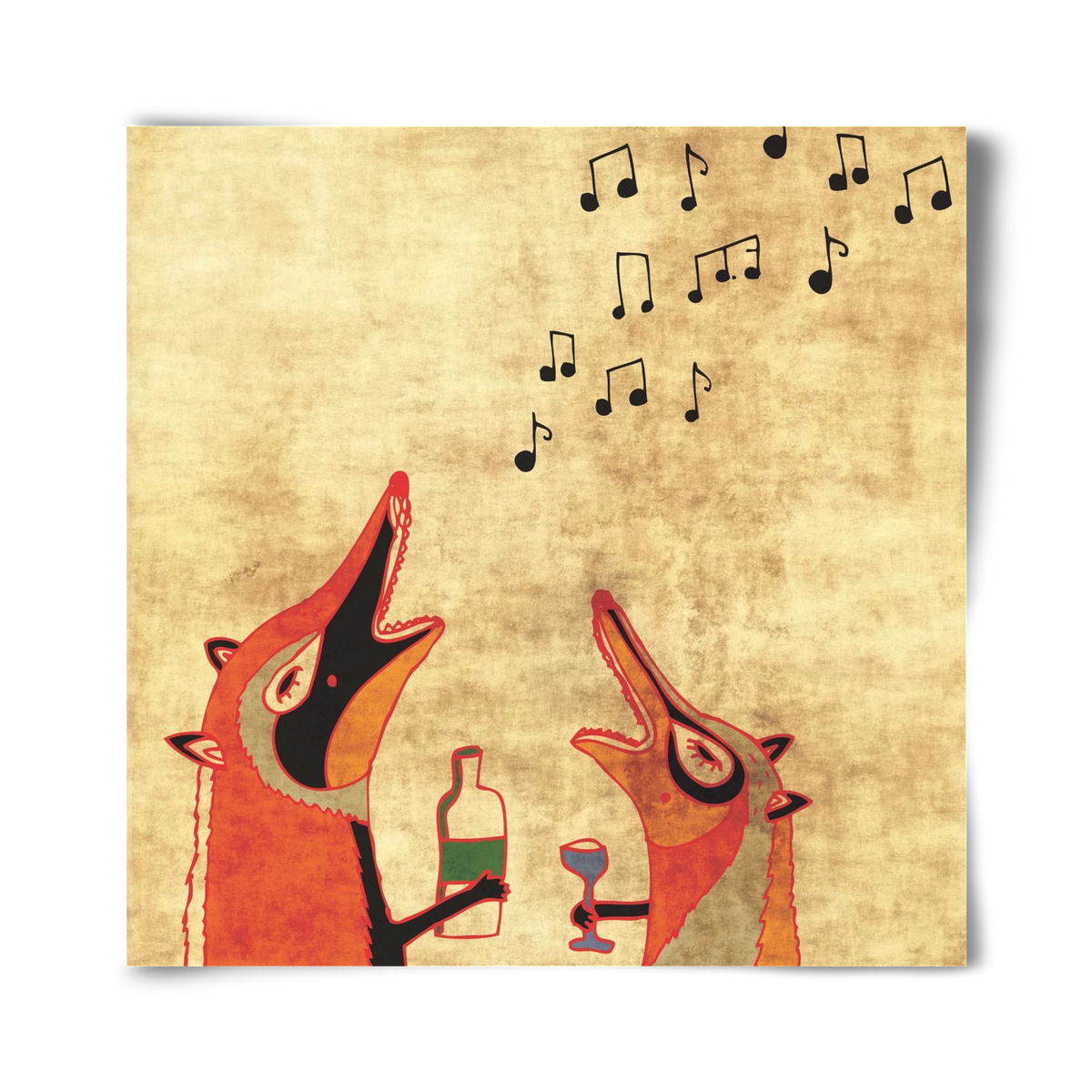 Rókamóka 2., 40x40 cm, Keret nélkül