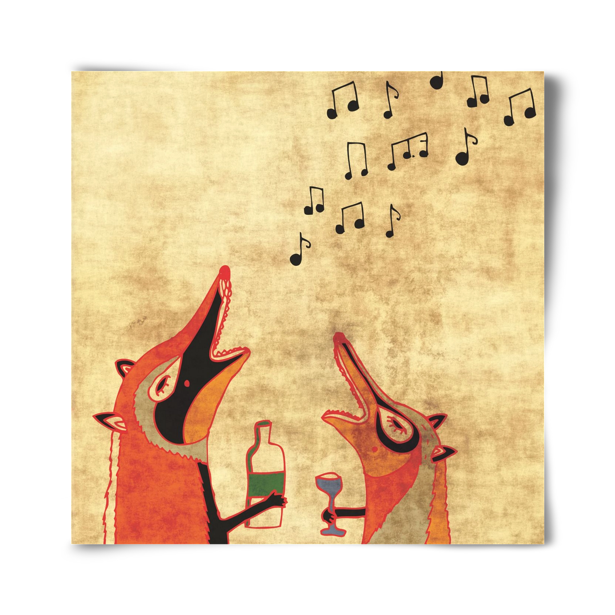 Rókamóka 2., 40x40 cm, Keret nélkül