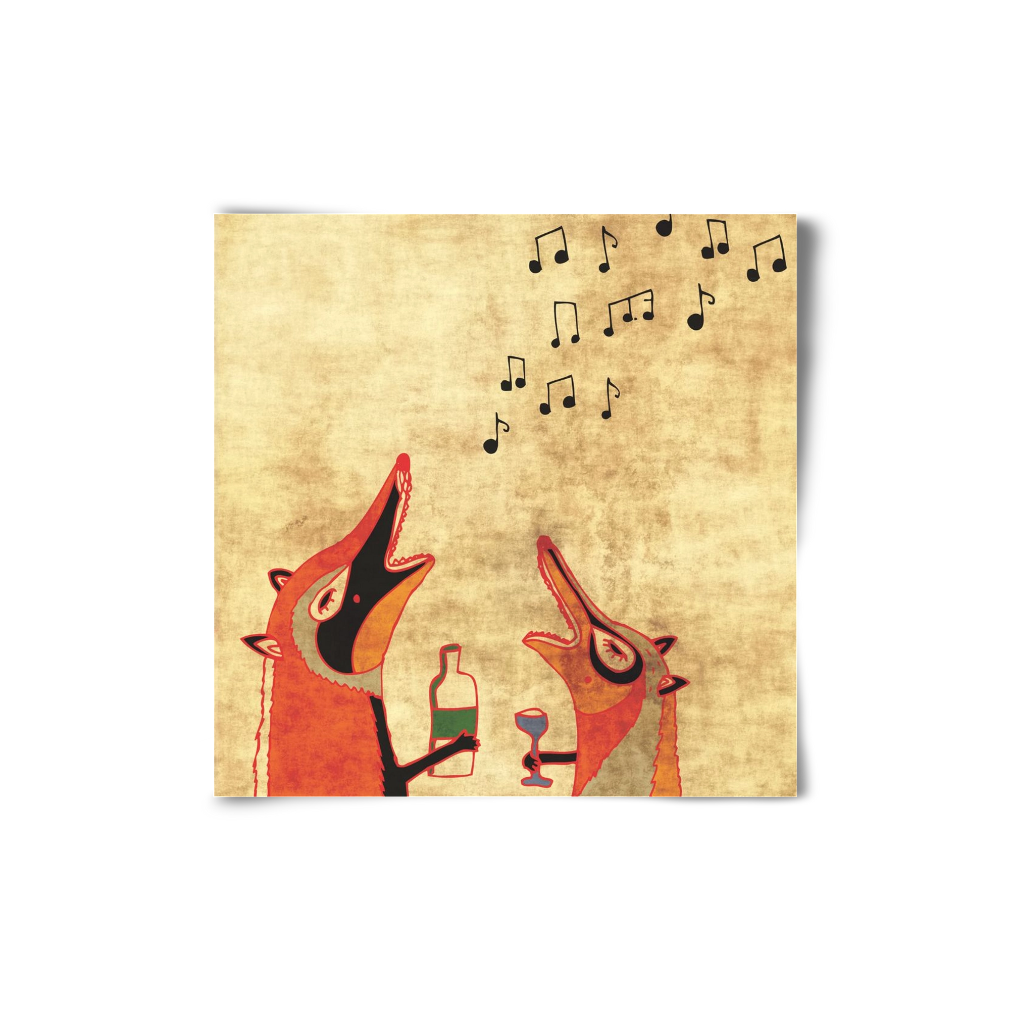 Rókamóka 2., 20x20 cm, Keret nélkül