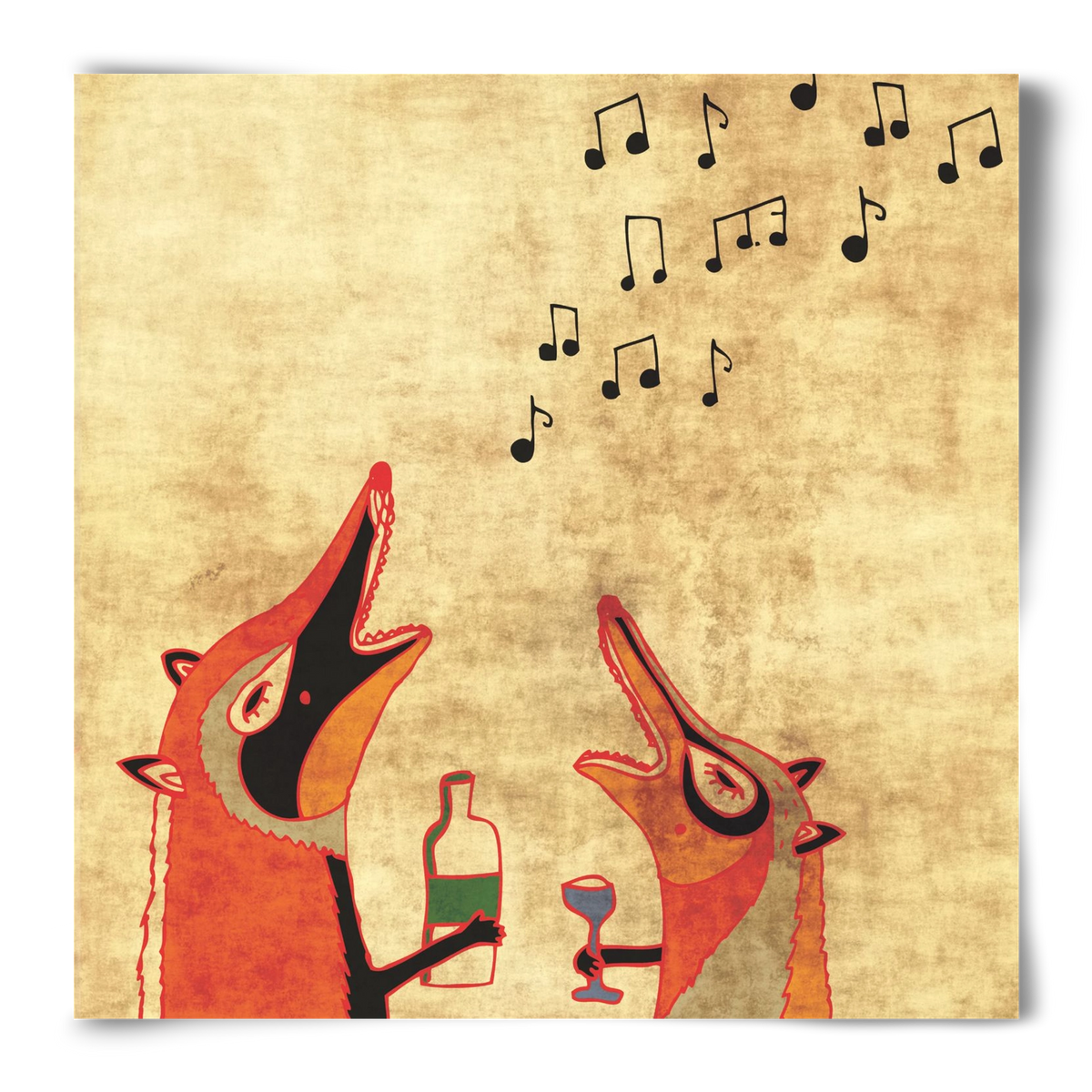 Rókamóka 2., 50x50 cm, Keret nélkül