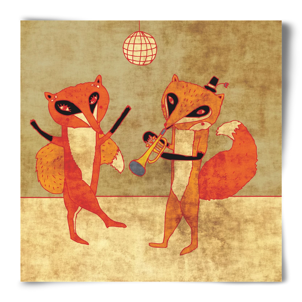 Rókamóka 3., 50x50 cm, Keret nélkül