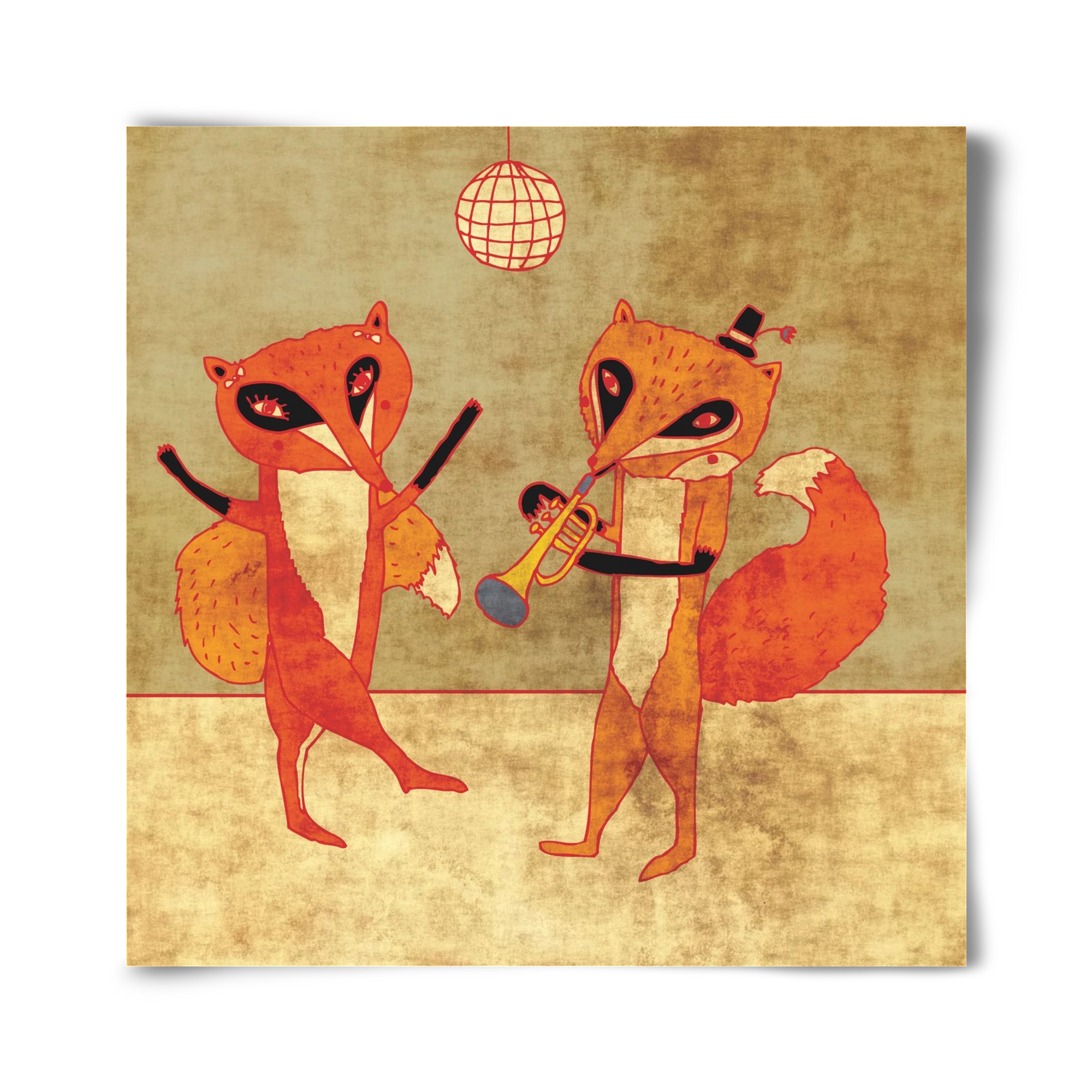 Rókamóka 3., 40x40 cm, Keret nélkül