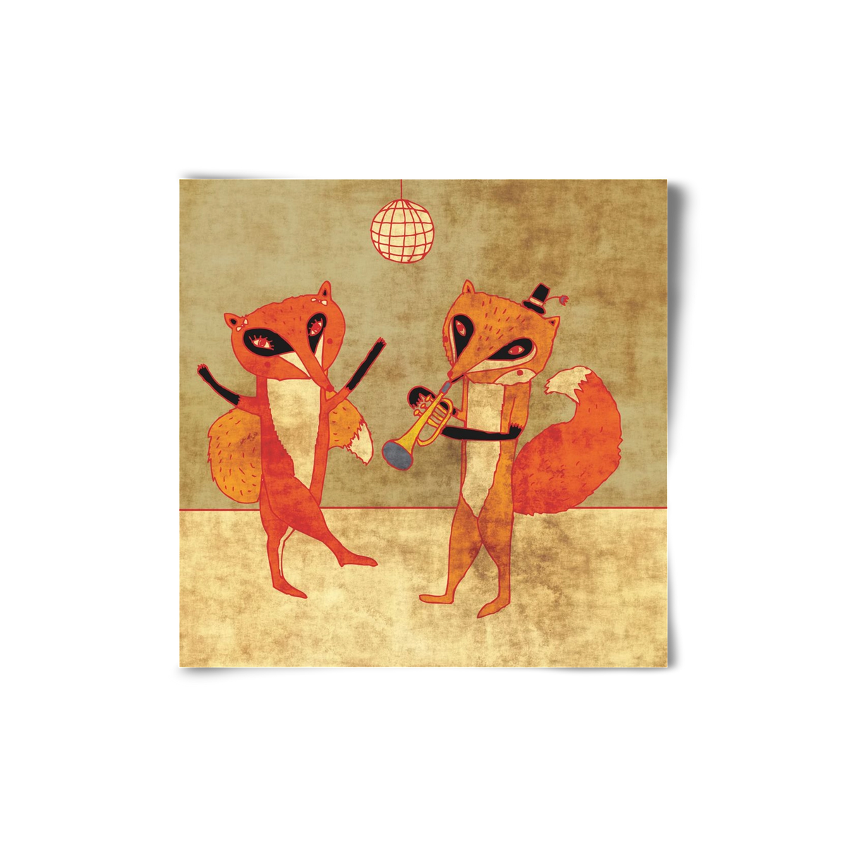 Rókamóka 3., 20x20 cm, Keret nélkül