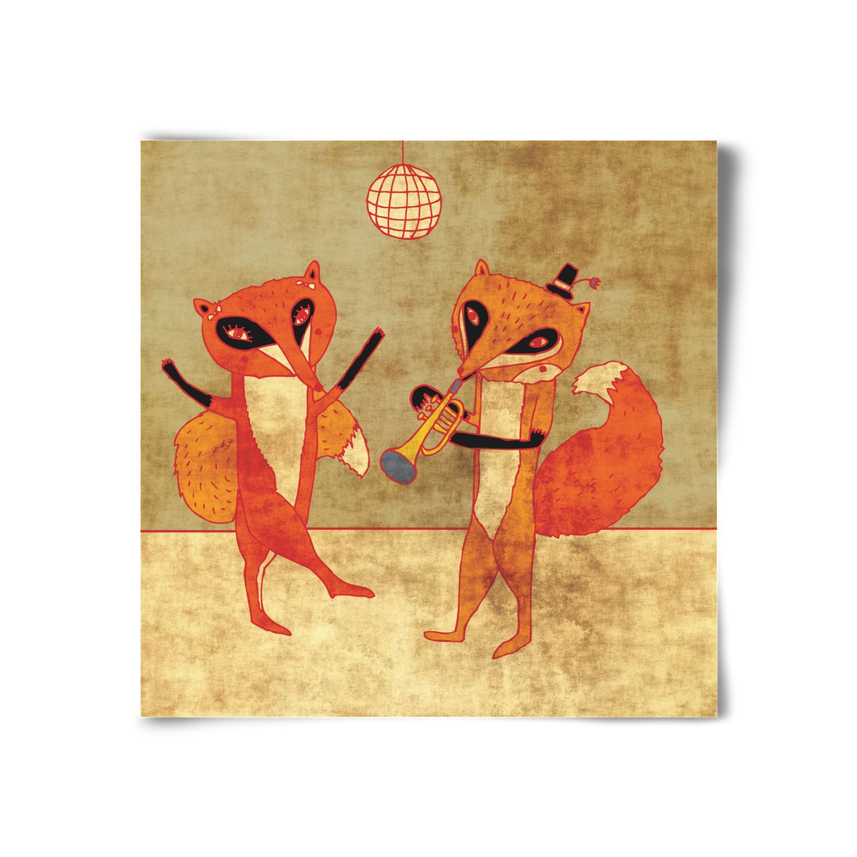 Rókamóka 3., 30x30 cm, Keret nélkül