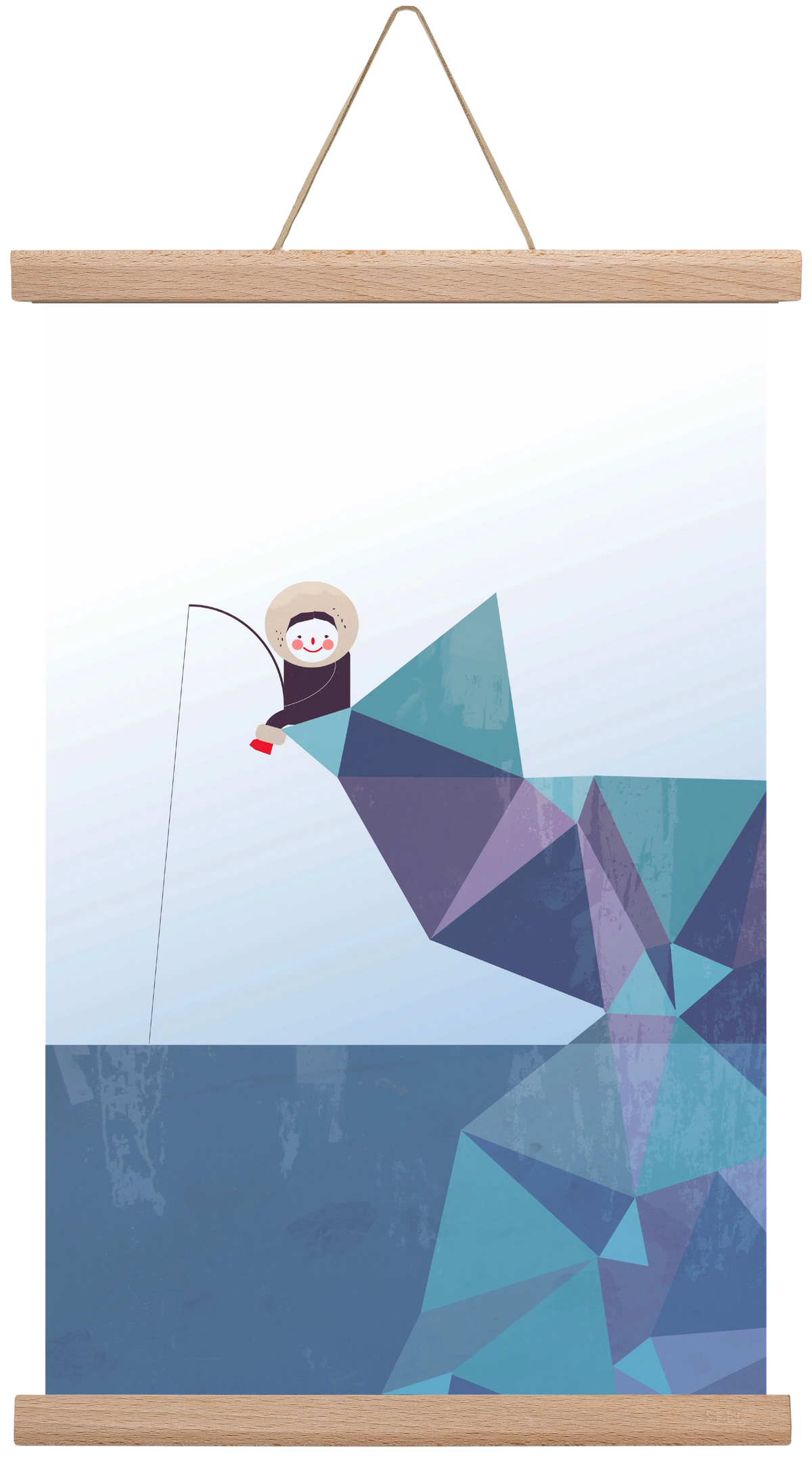 Eszkimó, 30x45 cm (30x45 cm), Tölgy akasztó