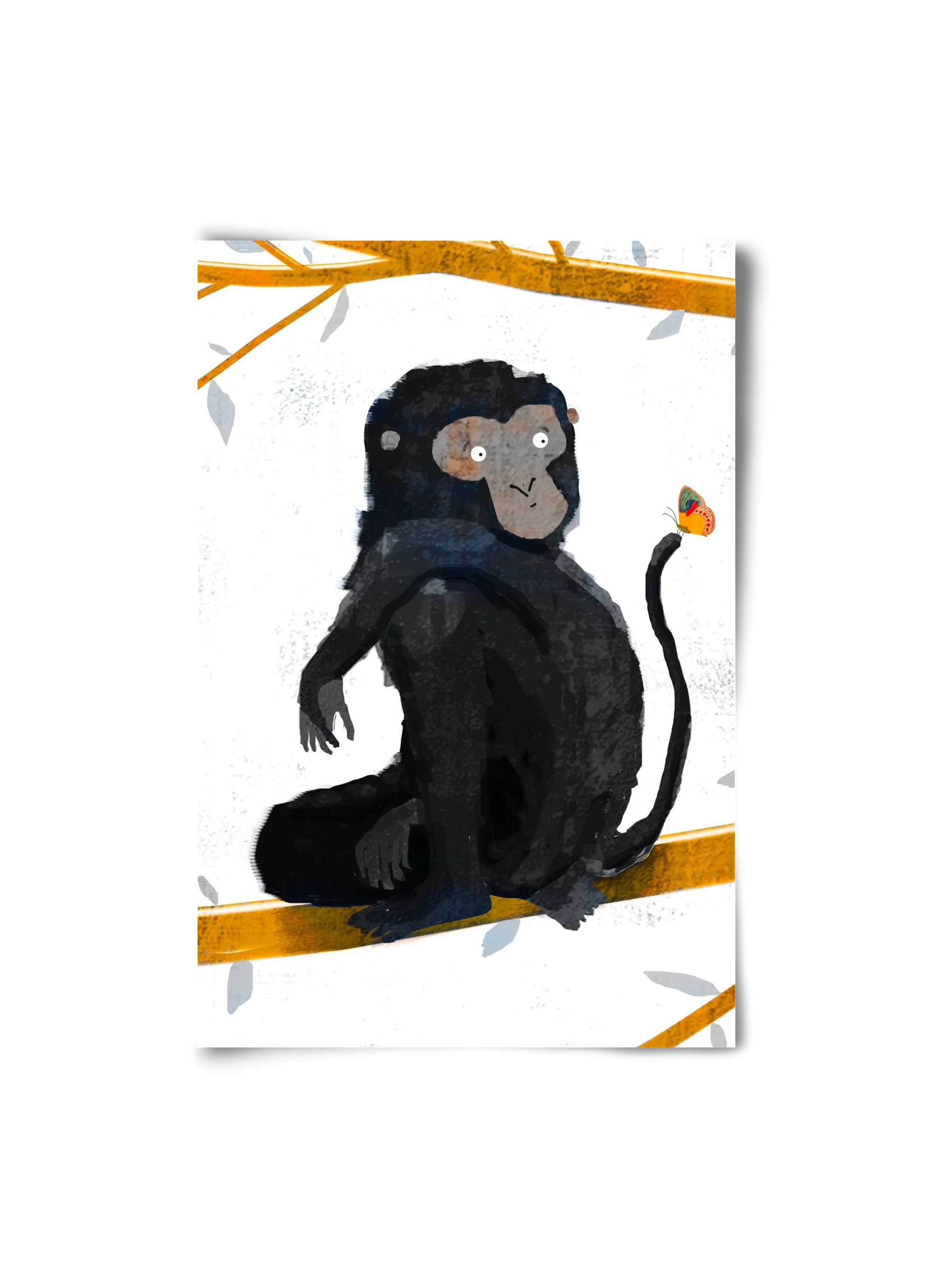 Pillangó, 20x30 cm, Keret nélkül