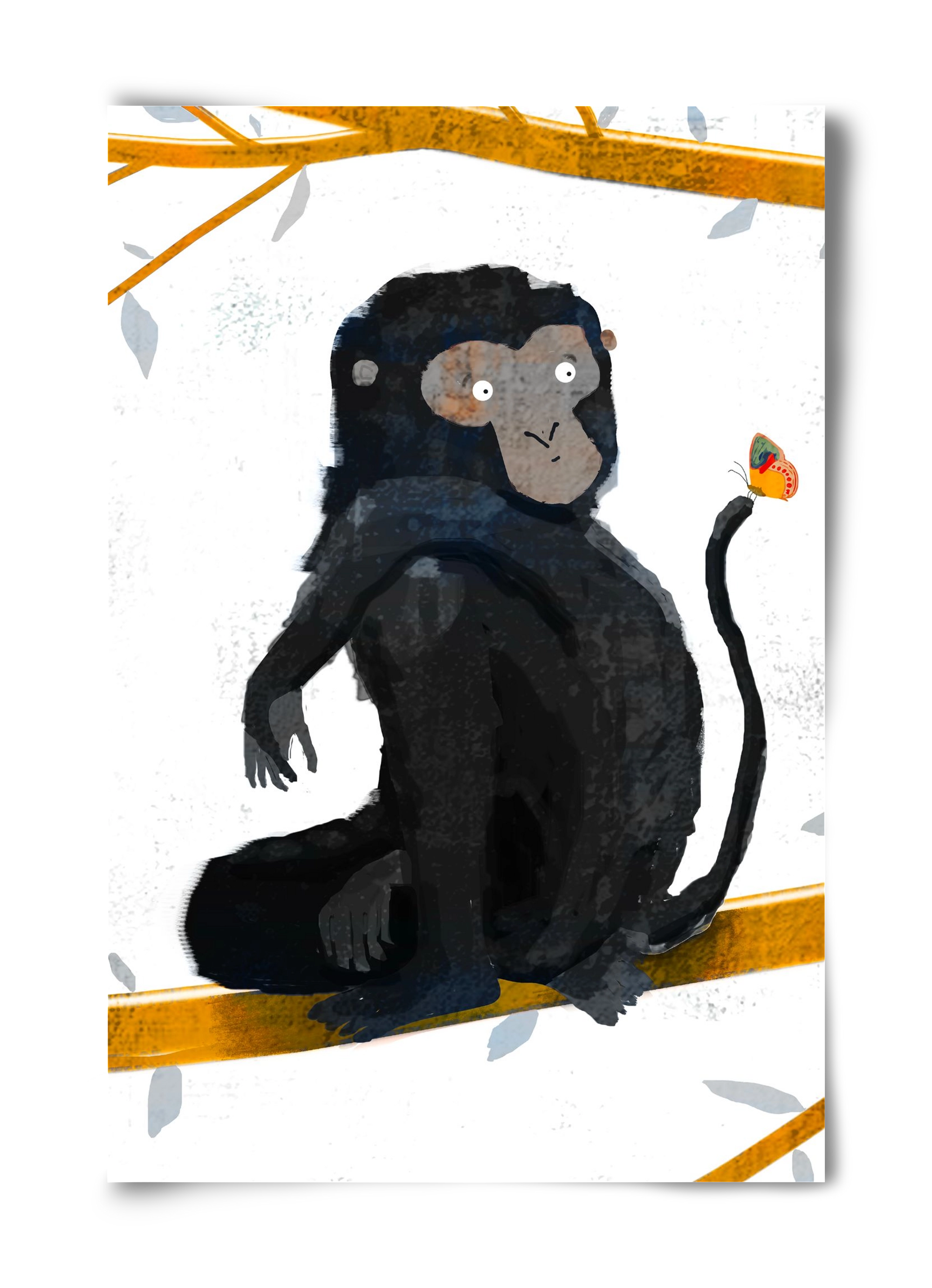 Pillangó, 40x60 cm, Keret nélkül