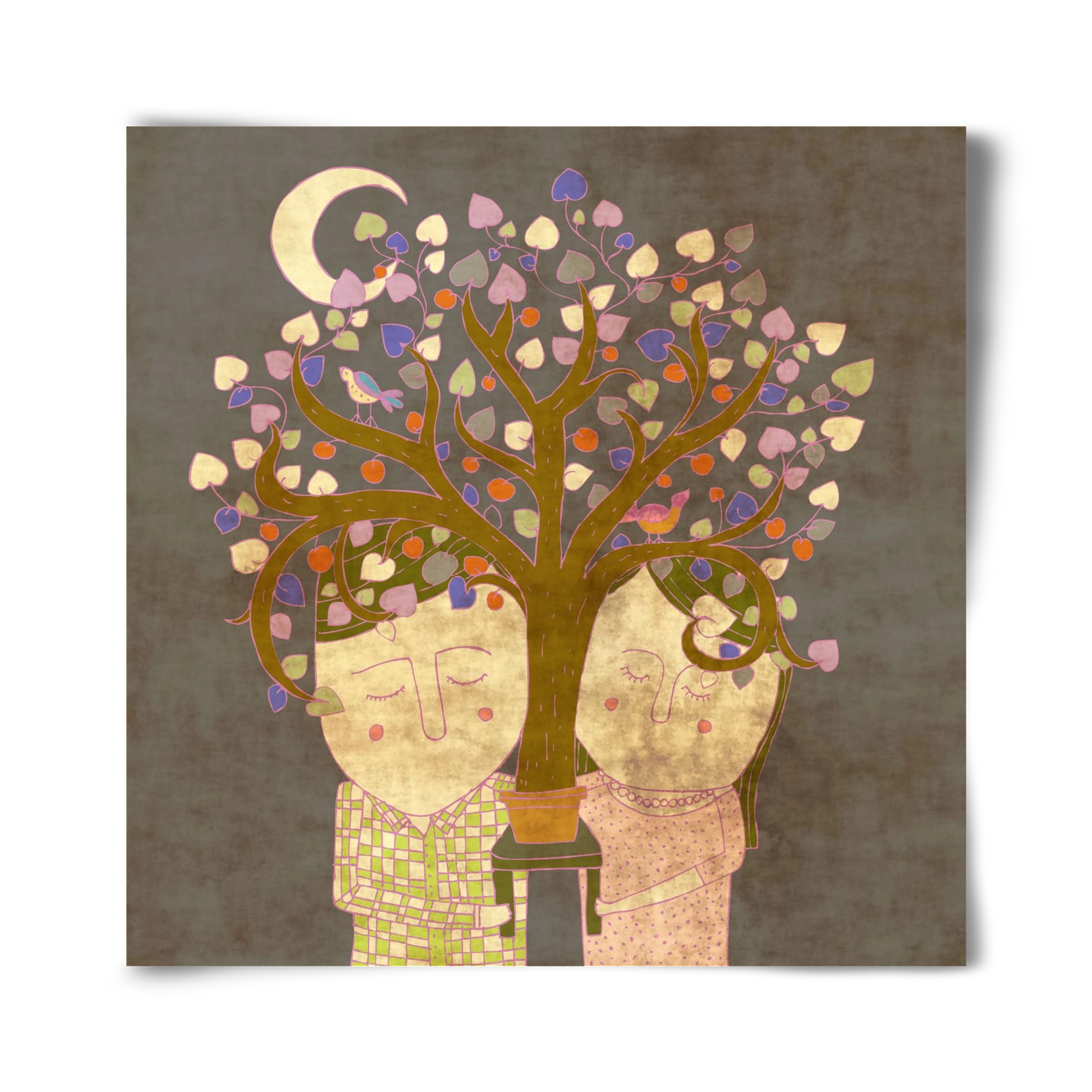 Szerelemfa, 40x40 cm, Keret nélkül