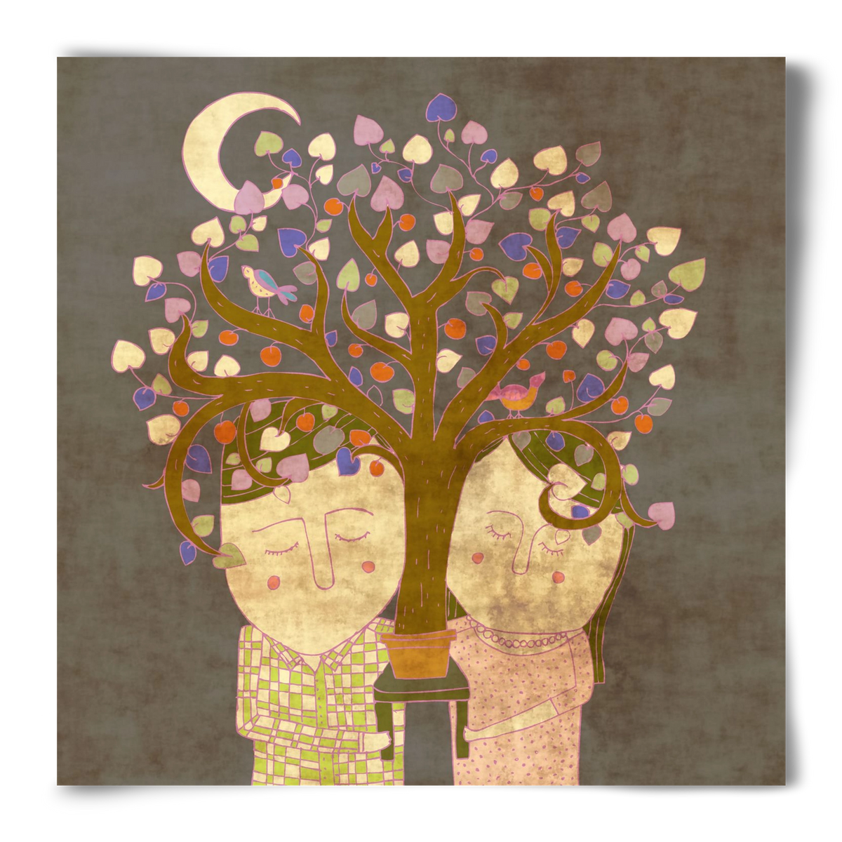 Szerelemfa, 50x50 cm, Keret nélkül