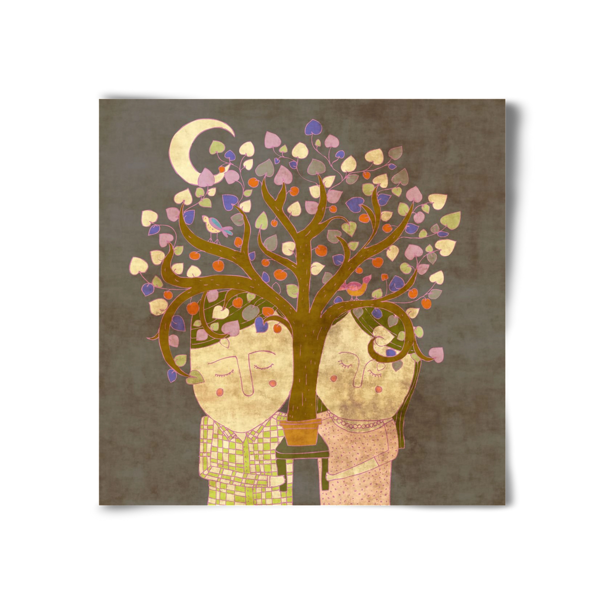Szerelemfa, 30x30 cm, Keret nélkül