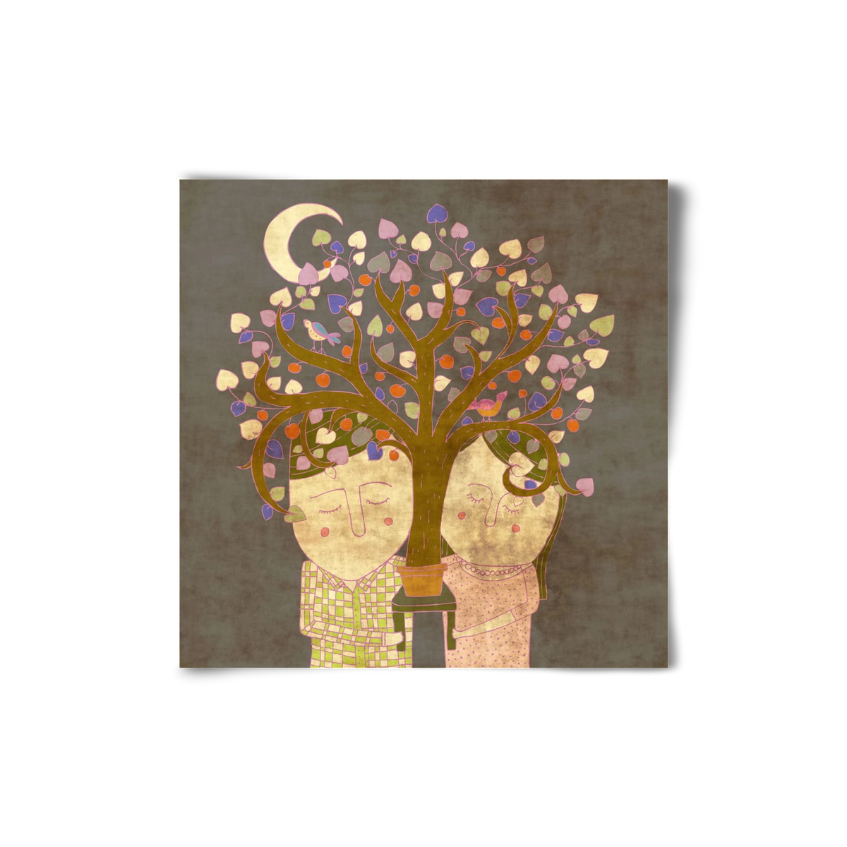 Szerelemfa, 20x20 cm, Keret nélkül