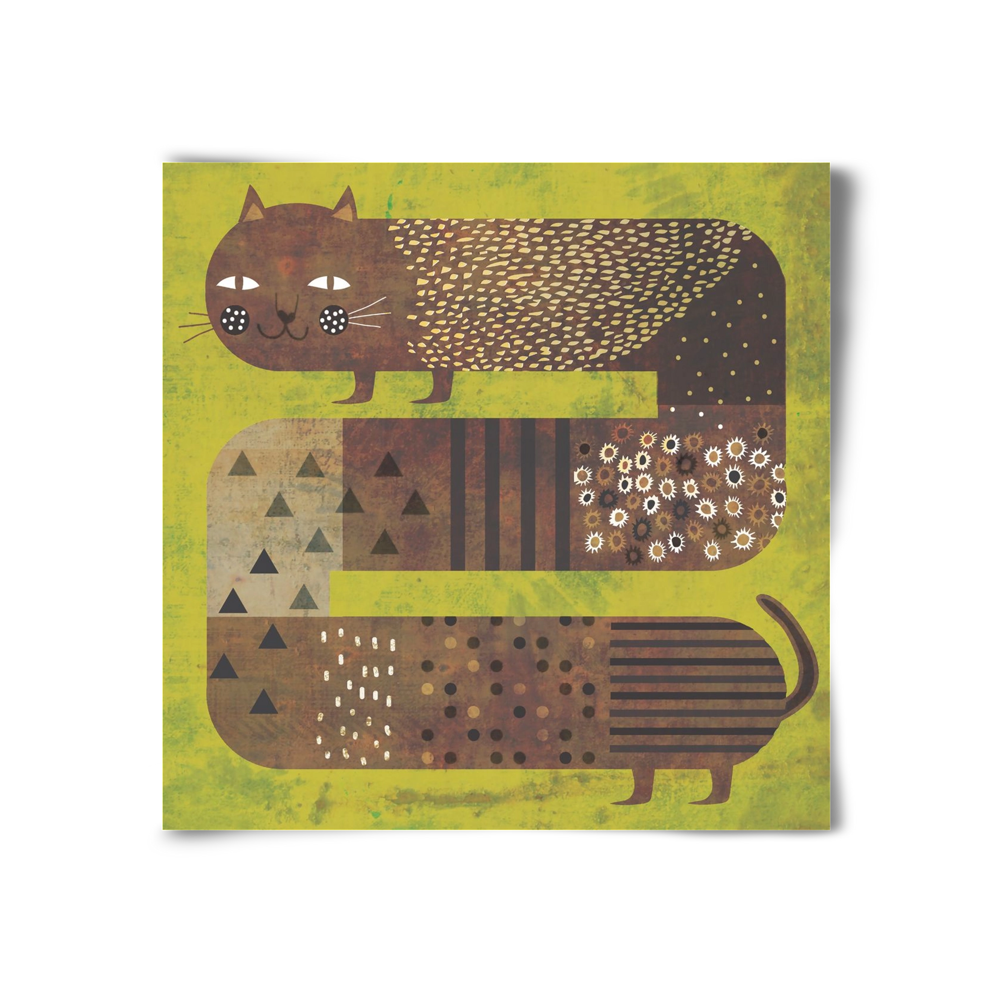 Macska és a fű, 30x30 cm, Keret nélkül