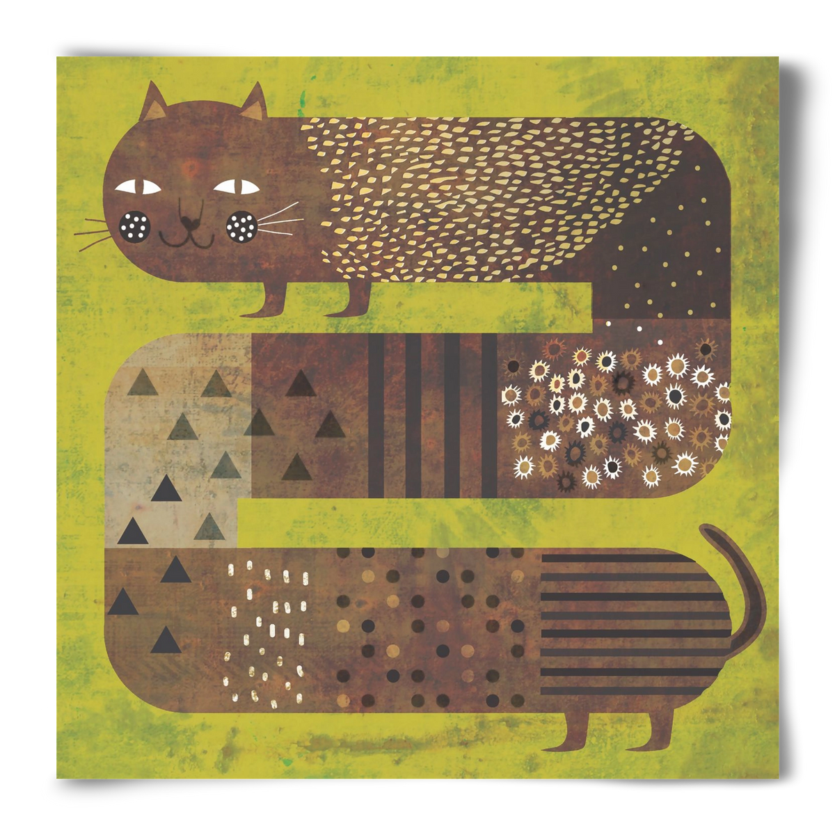 Macska és a fű, 50x50 cm, Keret nélkül