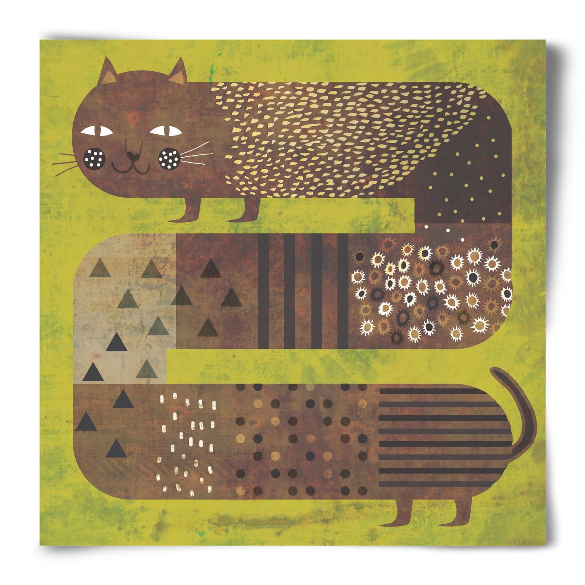 Macska és a fű, 50x50 cm, Keret nélkül