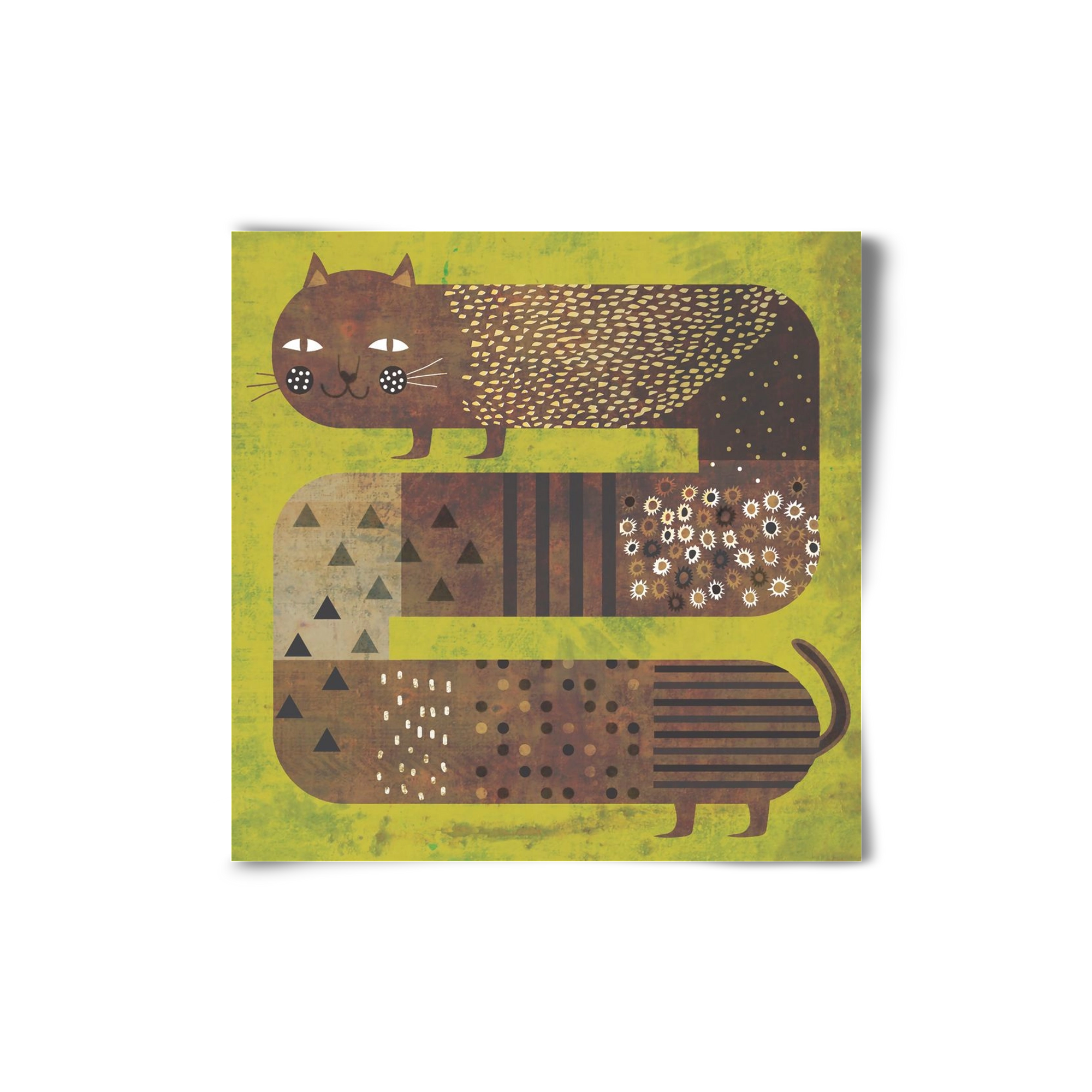 Macska és a fű, 20x20 cm, Keret nélkül