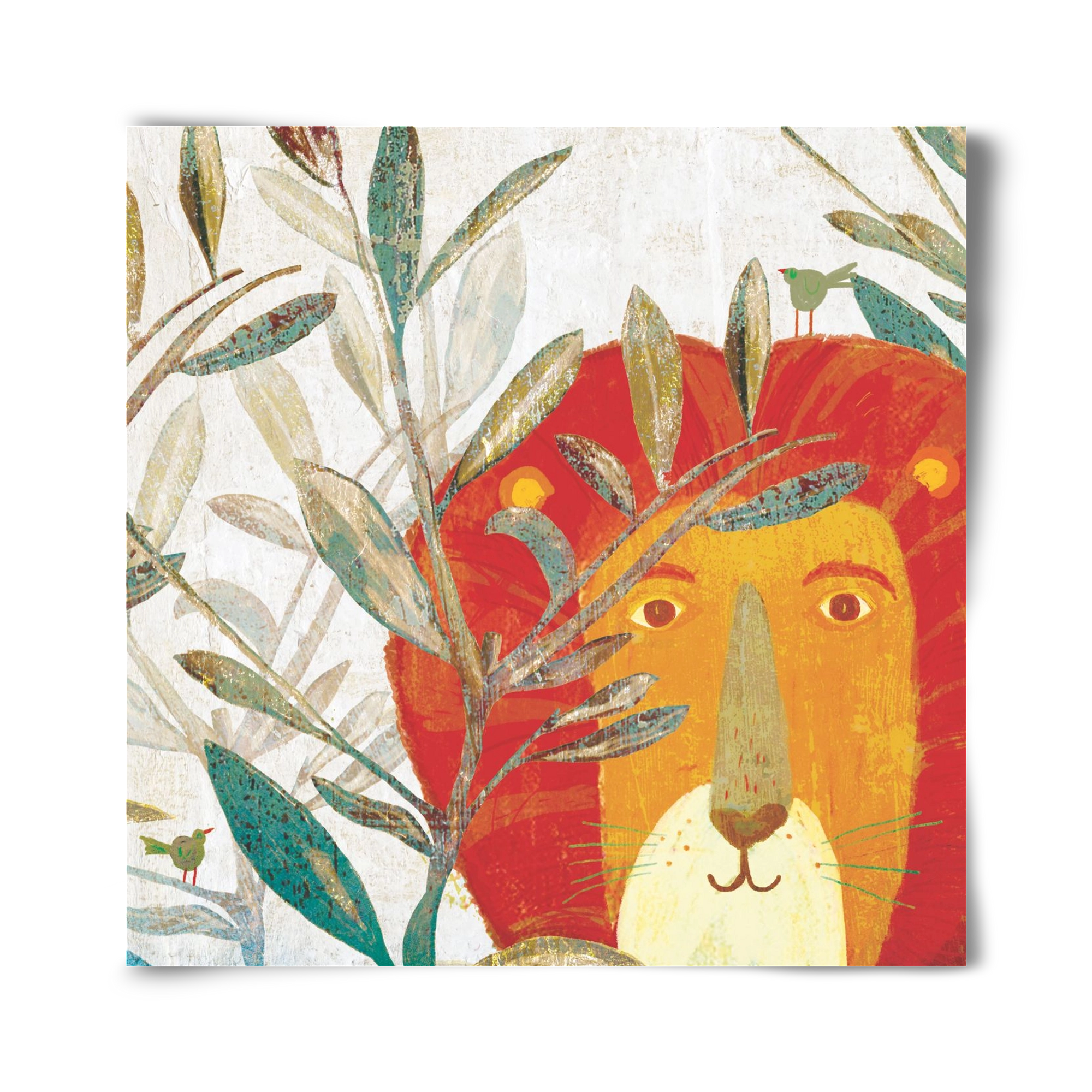 Oroszlán, 40x40 cm, Keret nélkül