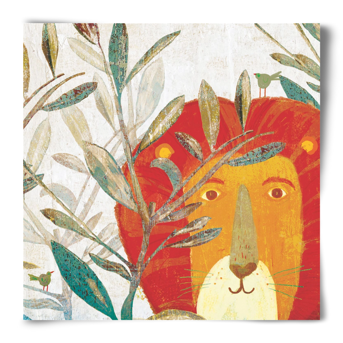 Oroszlán, 50x50 cm, Keret nélkül