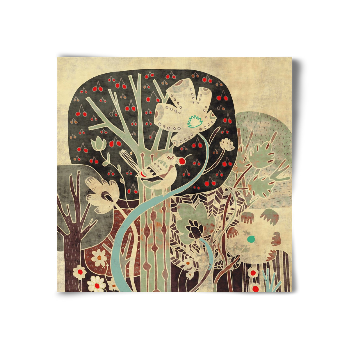 Erdő, 30x30 cm, Keret nélkül