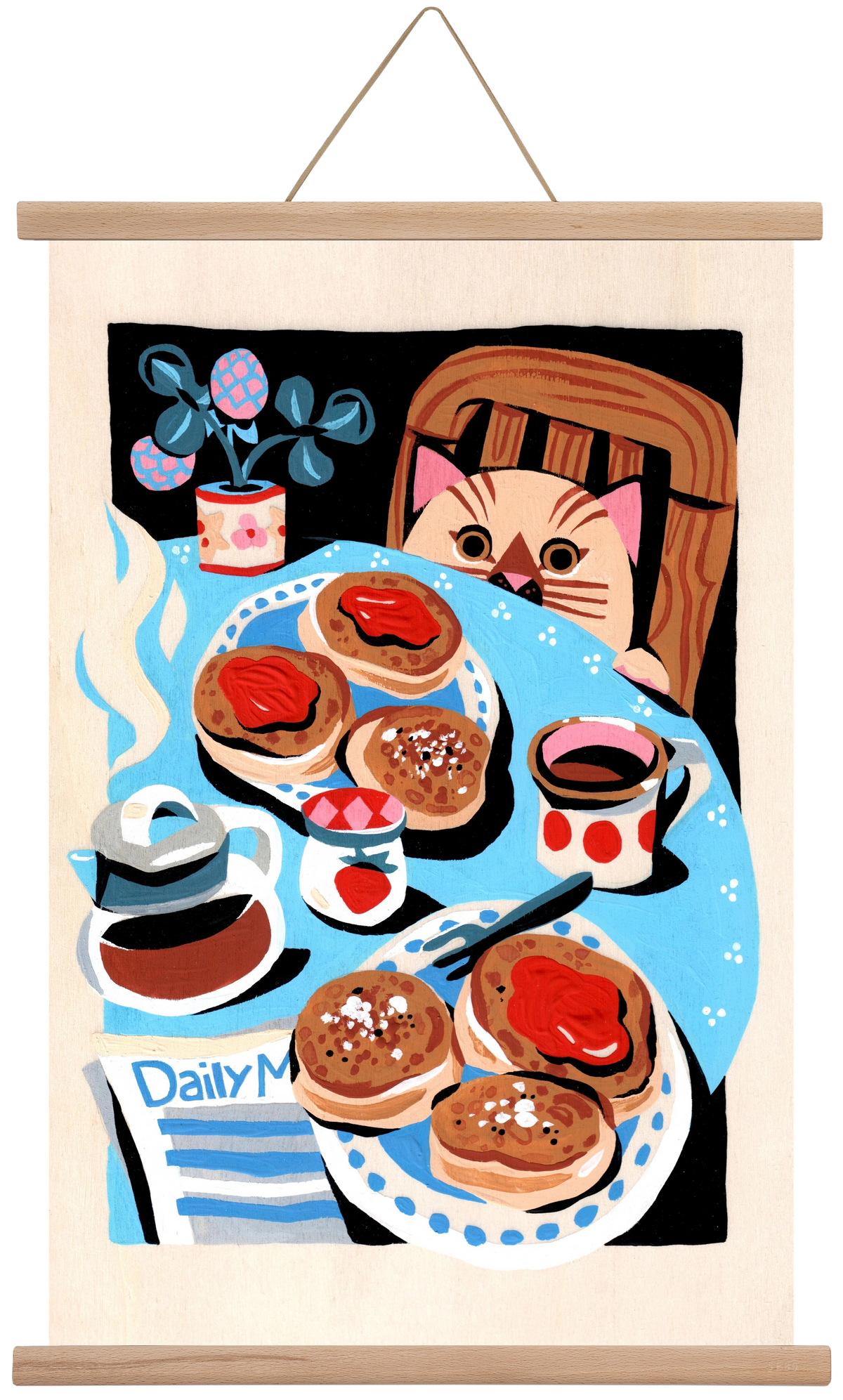 Brunch, 40x60 cm (40x60 cm), Tölgy akasztó