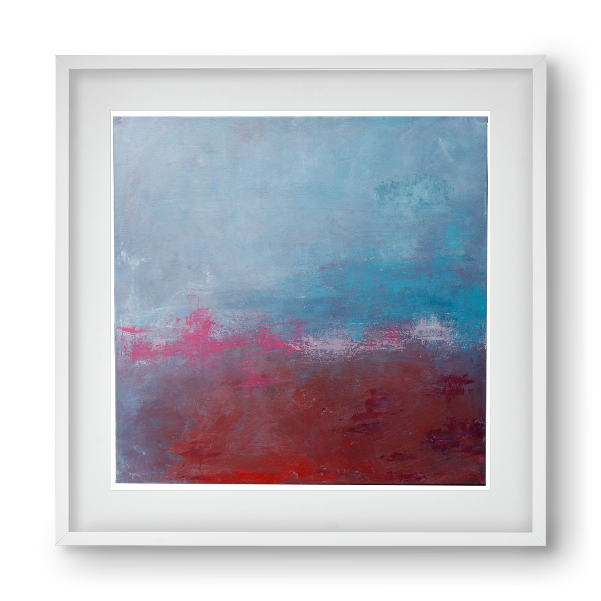 szabad, 40x40 cm (30x30 cm), Fehér keret, paszpartuval