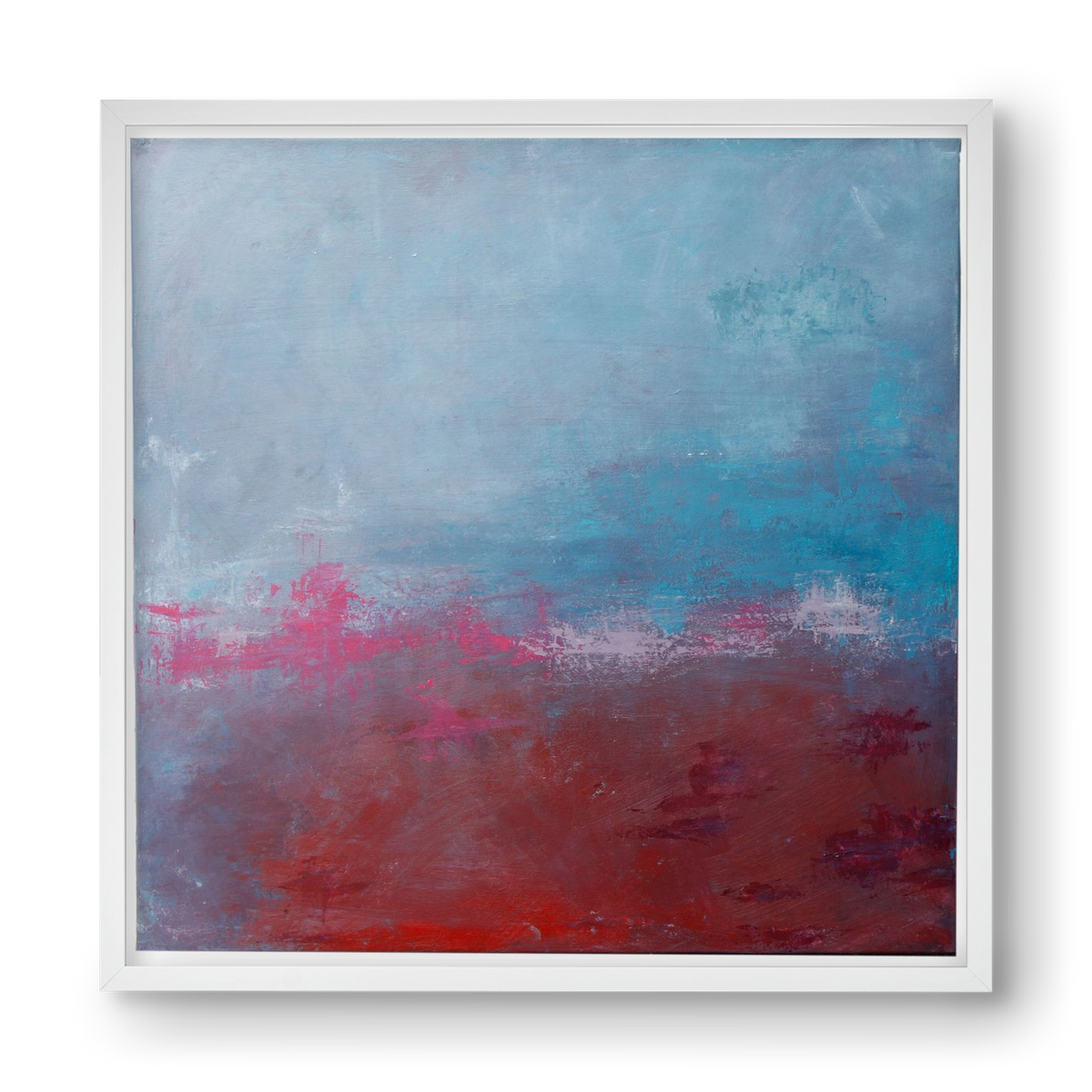 szabad, 40x40 cm (40x40 cm), Fehér keret