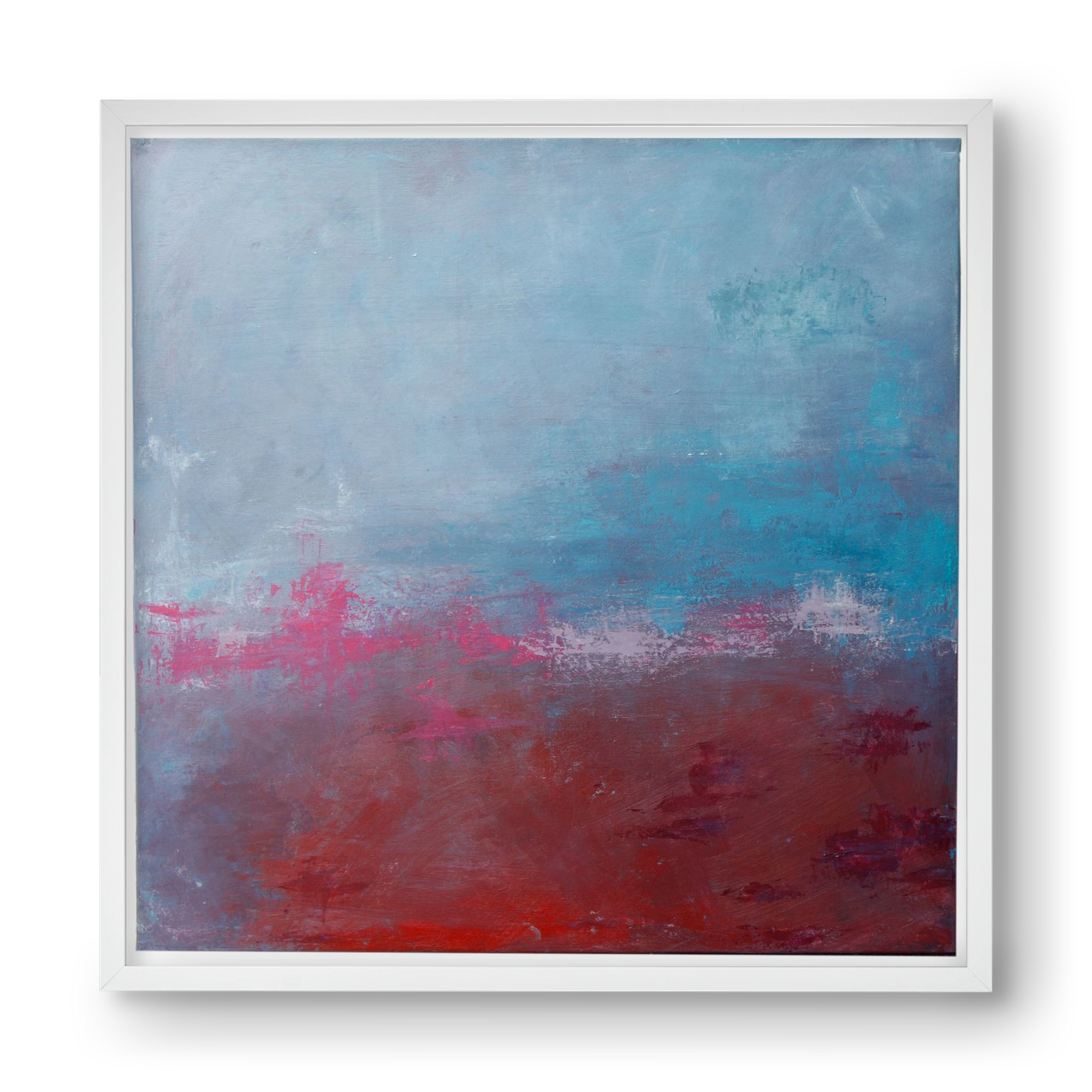 szabad, 40x40 cm (40x40 cm), Fehér keret