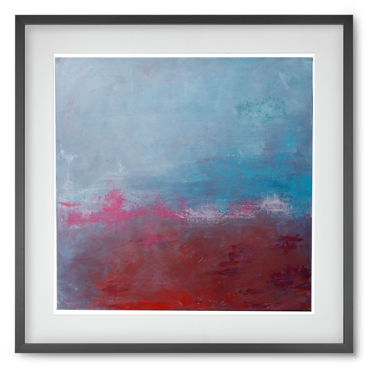 szabad, 50x50 cm (40x40 cm), Fekete keret, paszpartuval