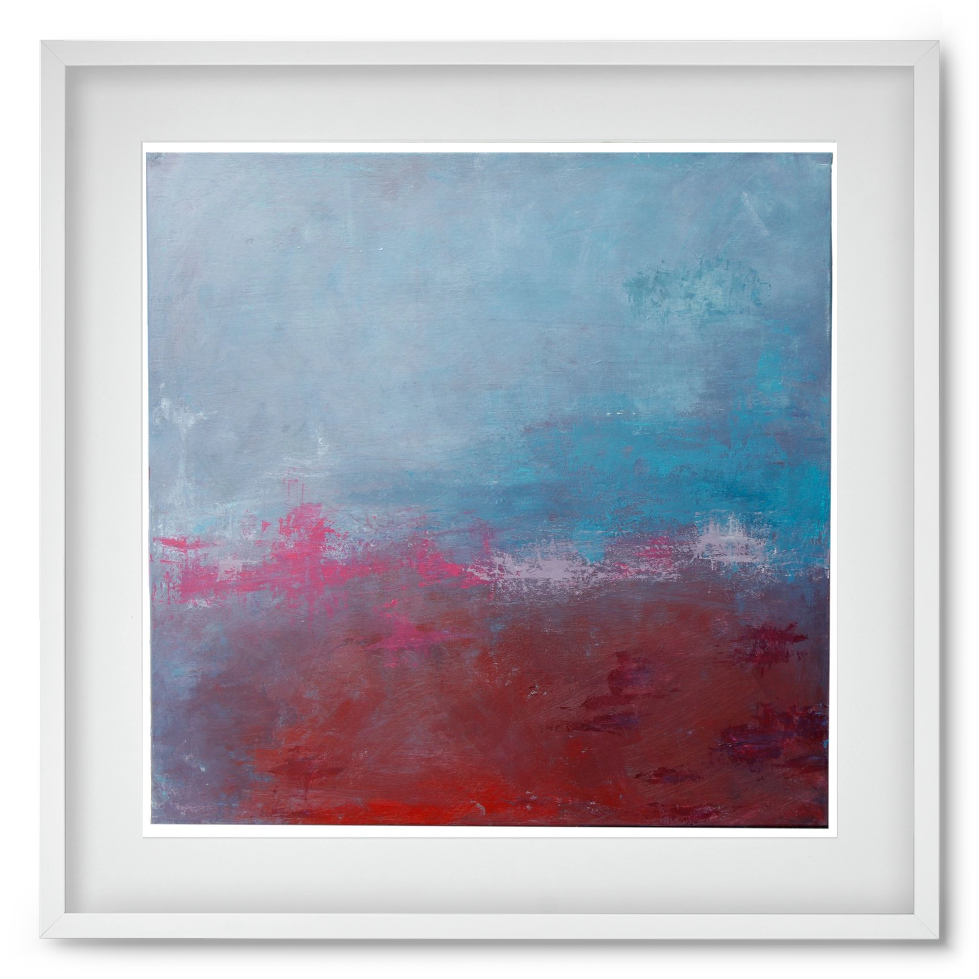 szabad, 50x50 cm (40x40 cm), Fehér keret, paszpartuval