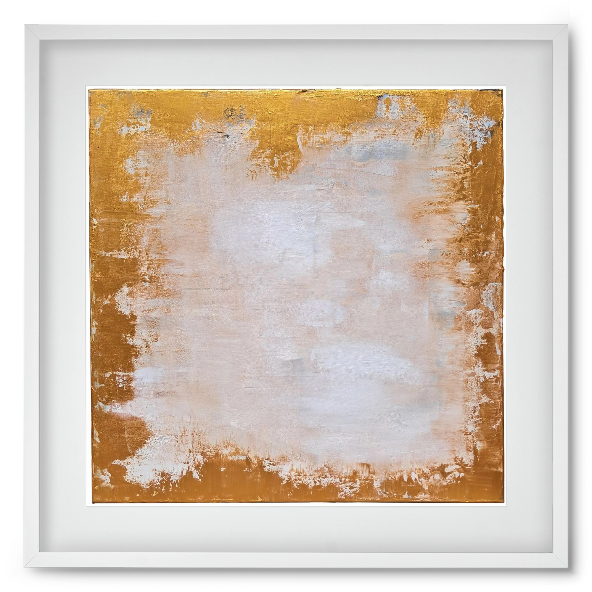 elhiszem, 50x50 cm (40x40 cm), Fehér keret, paszpartuval