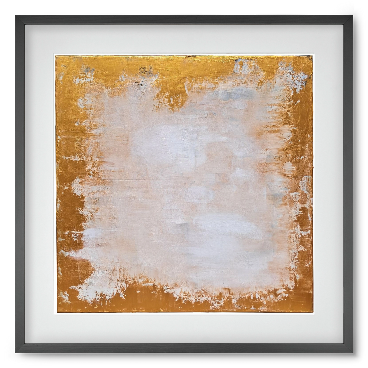 elhiszem, 50x50 cm (40x40 cm), Fekete keret, paszpartuval