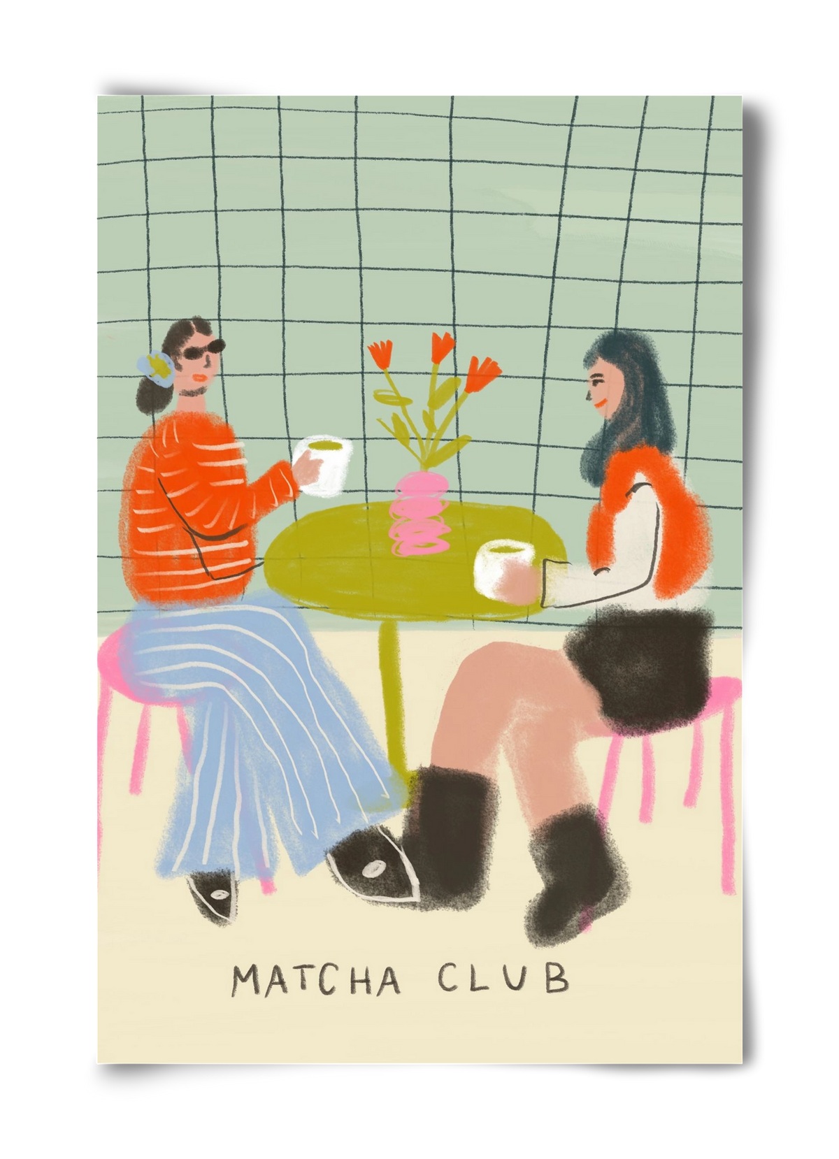 Matcha Club, 40x60 cm, Keret nélkül